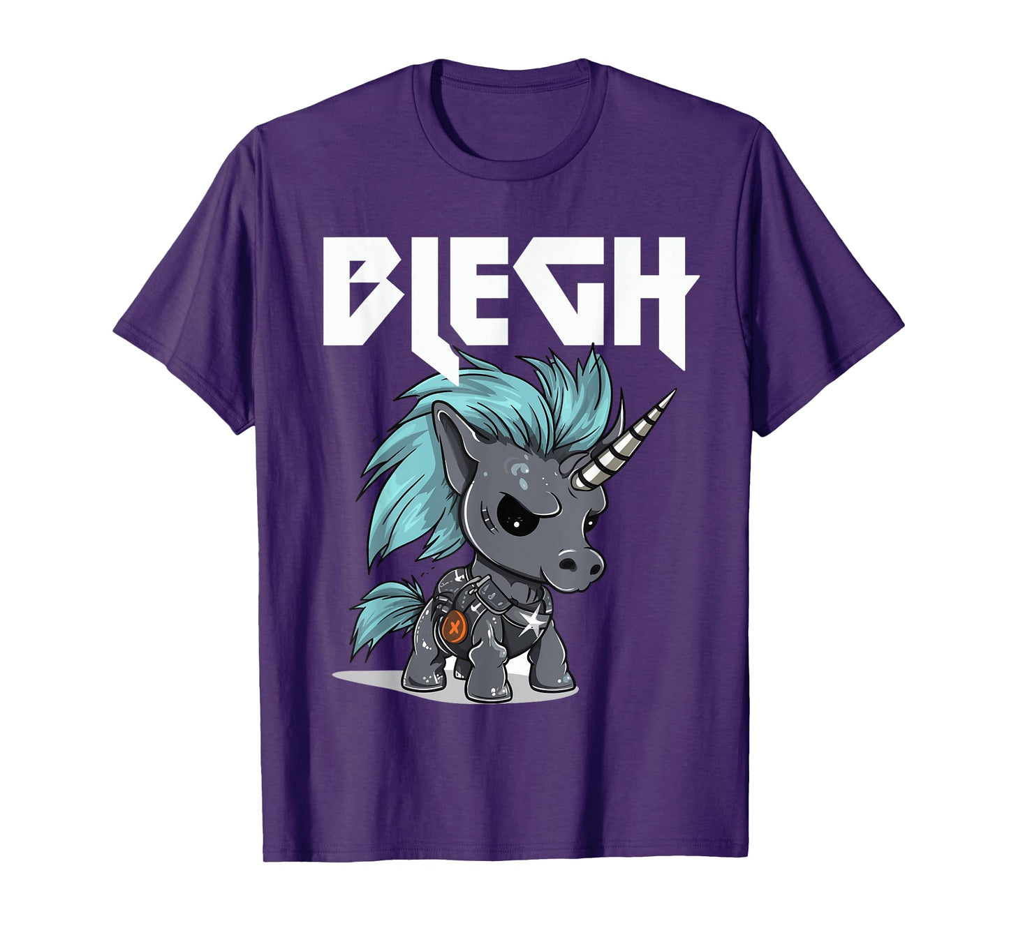 Blegh Heavy Metal Metalcore Unicorn T-Shirt
