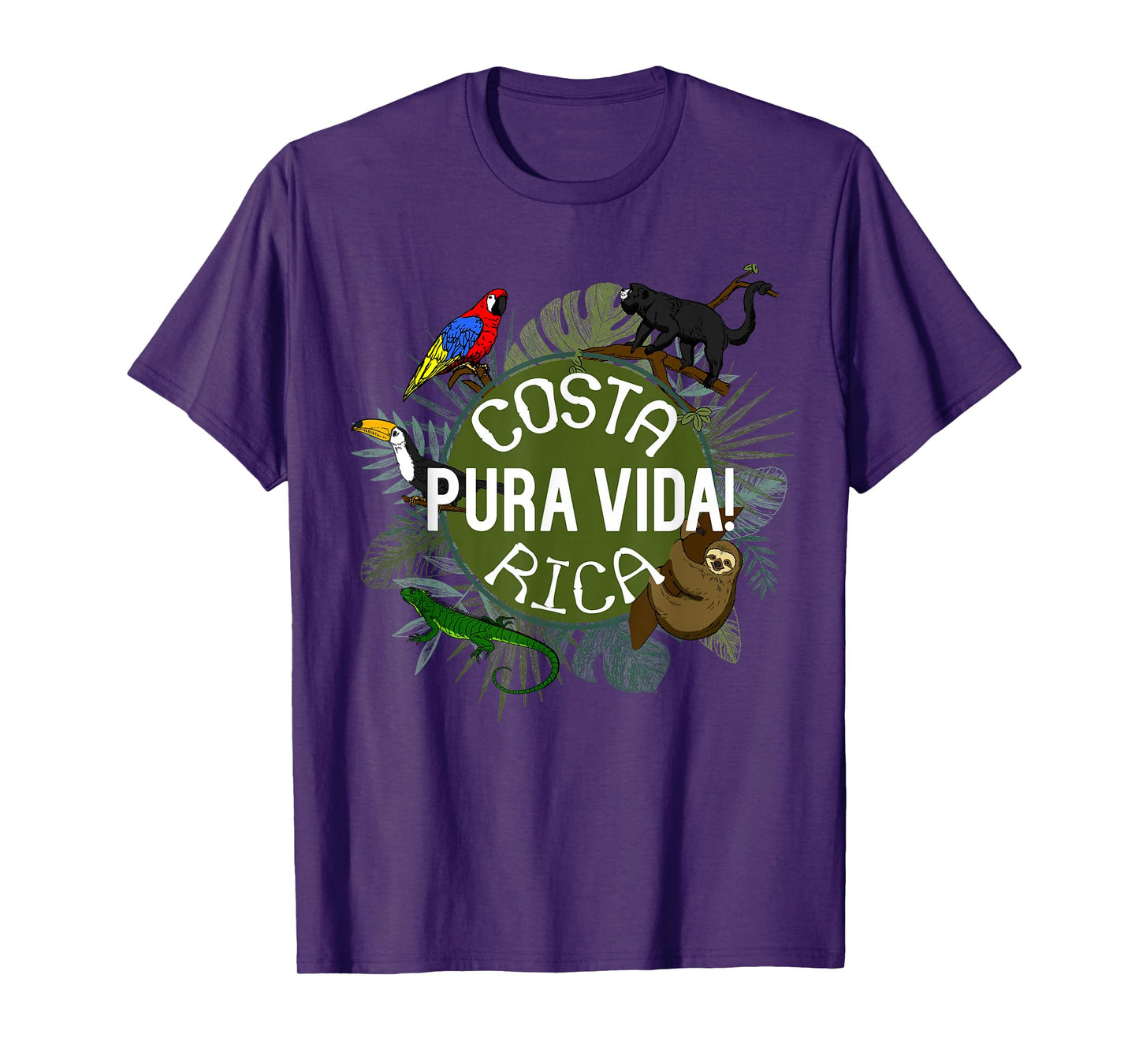 Pura Vida Costa Rica T-Shirt! Party Animals! T-Shirt