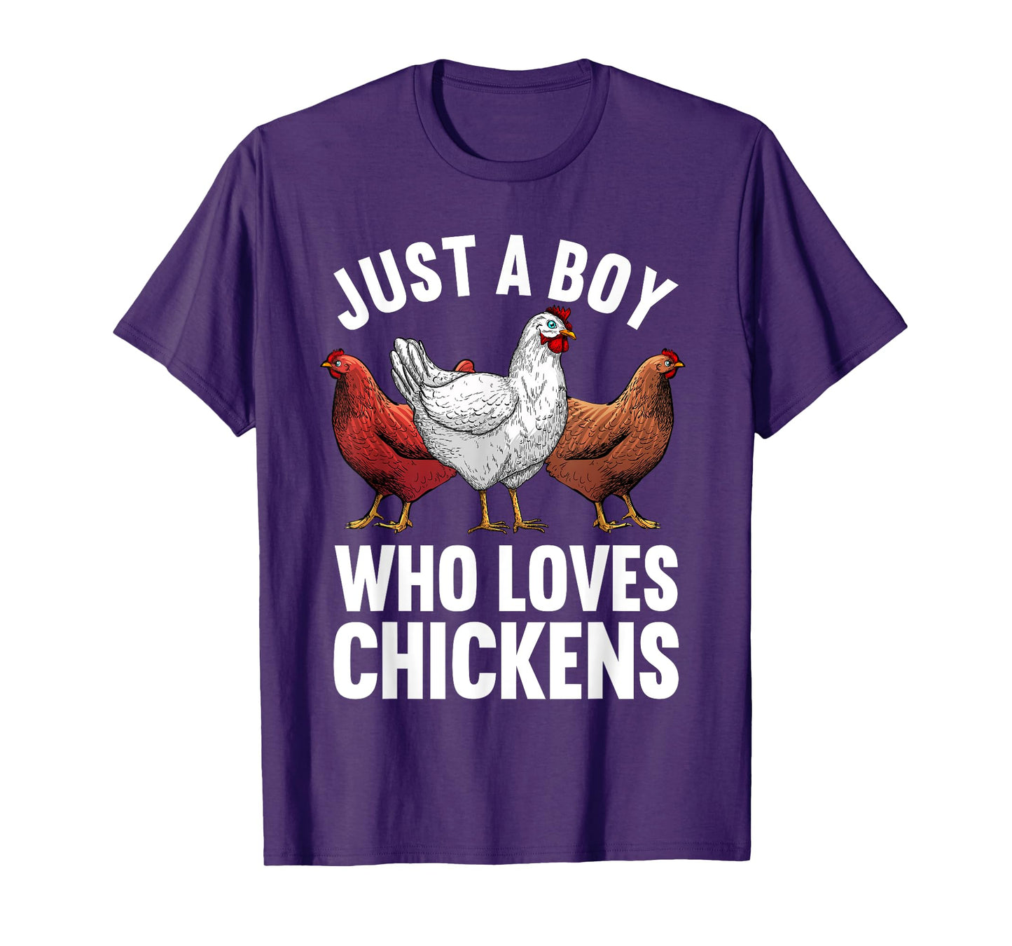 Funny Chicken Art For Men Boys Farm Animal Chicken Farmer T-Shirt