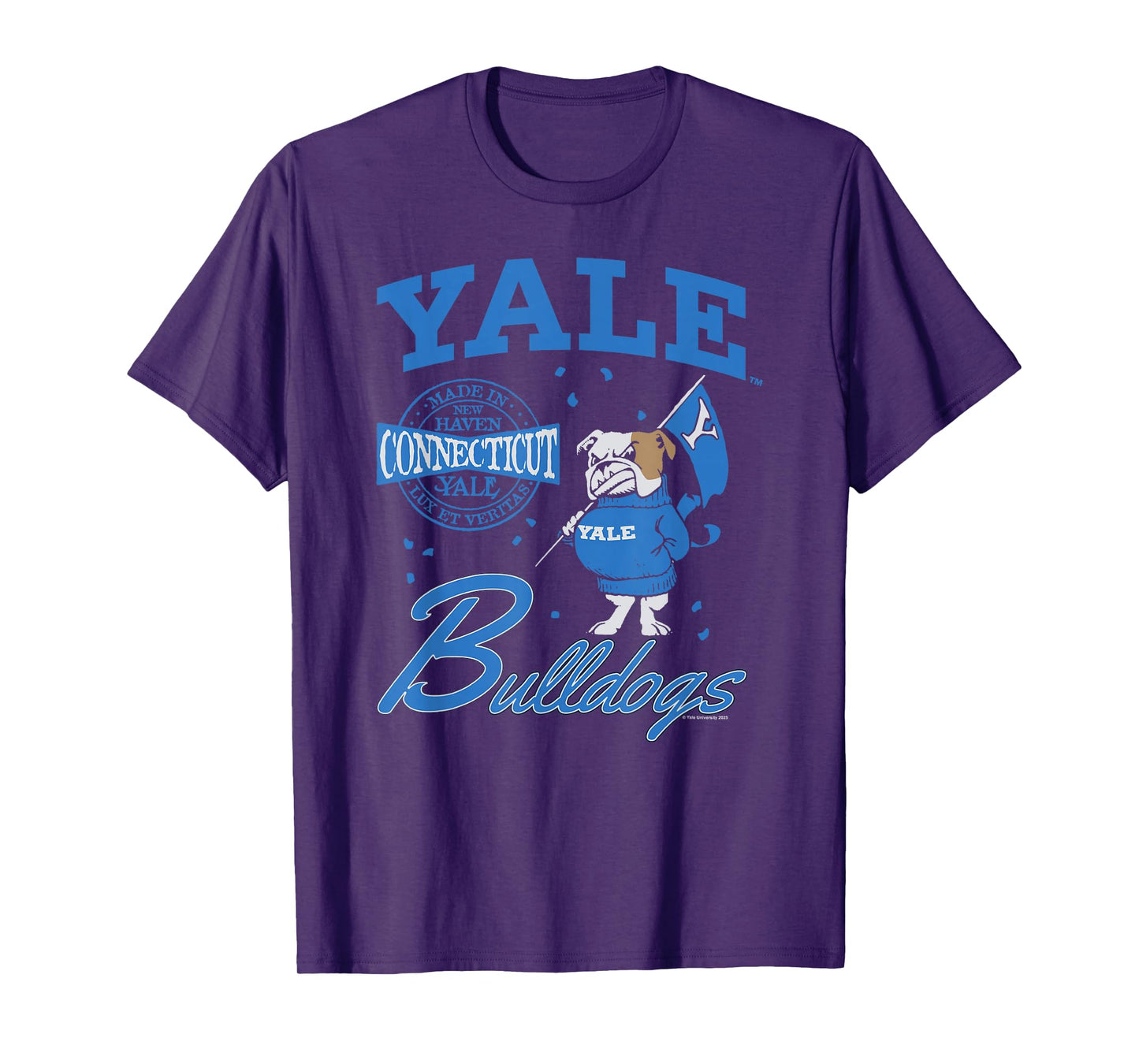 Yale University Made in New Haven Connecticut Handsome Dan T-Shirt