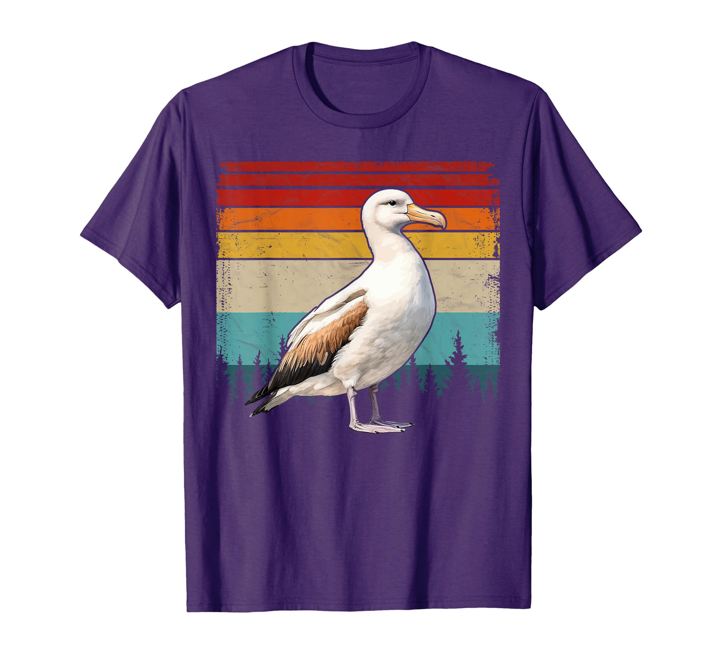 Albatross Vintage Distressed Retro Style Cool Albatross Bird T-Shirt