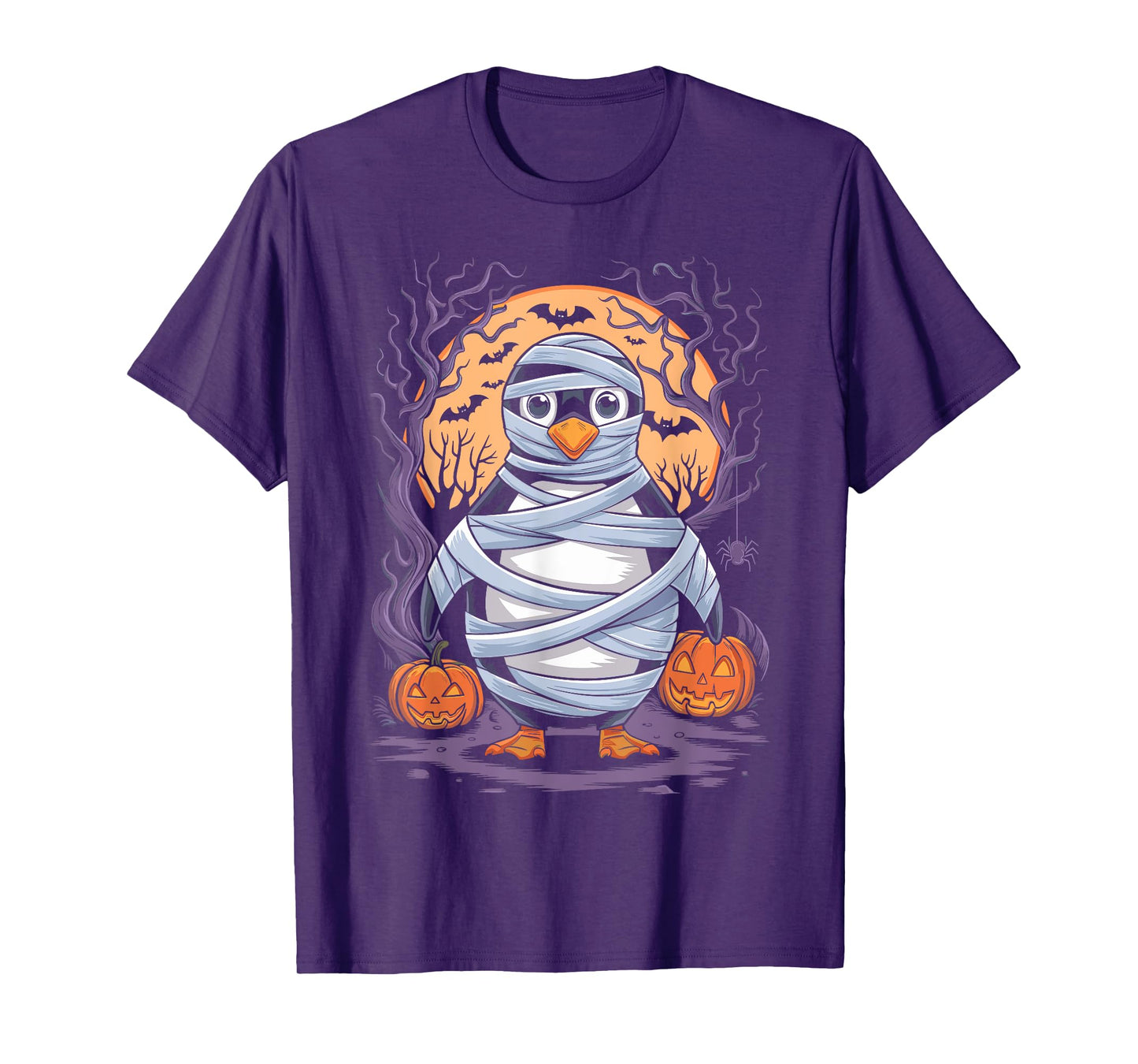 Funny Mummy Penguin Lovers Spooky Halloween Costume T-Shirt