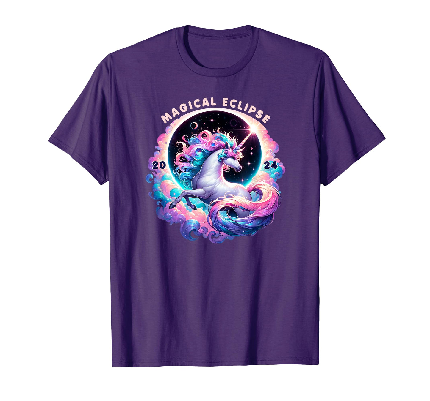 2024 Total Solar Eclipse Totality Unicorn Magical Eclipse T-Shirt