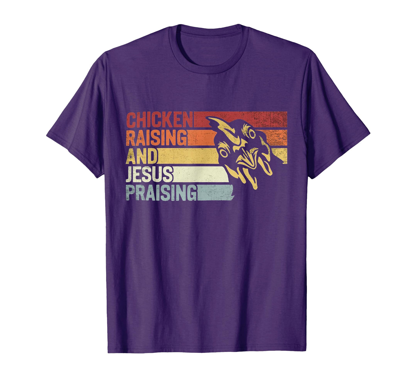 Retro vintage Chicken Raising & Jesus Praising T-Shirt