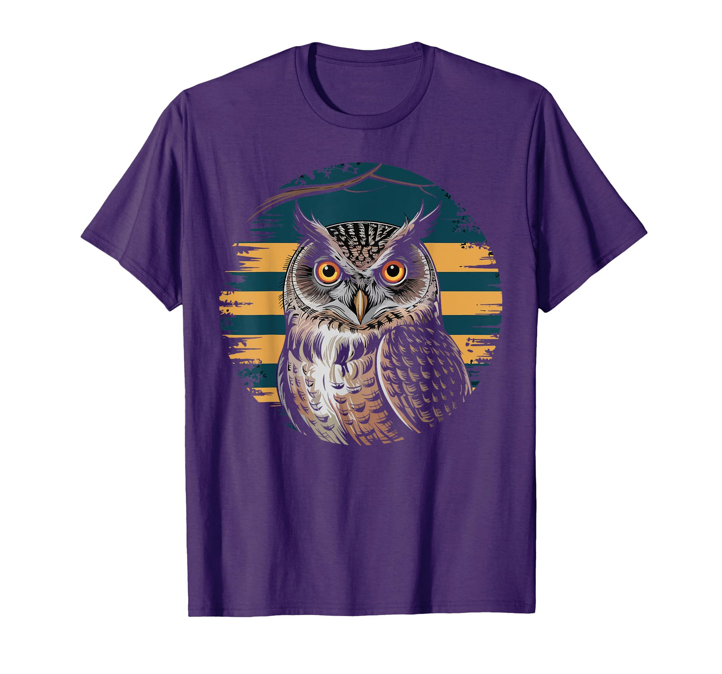 Retro Owl Birdwatching Nature Animal Lover Gifts for Women T-Shirt