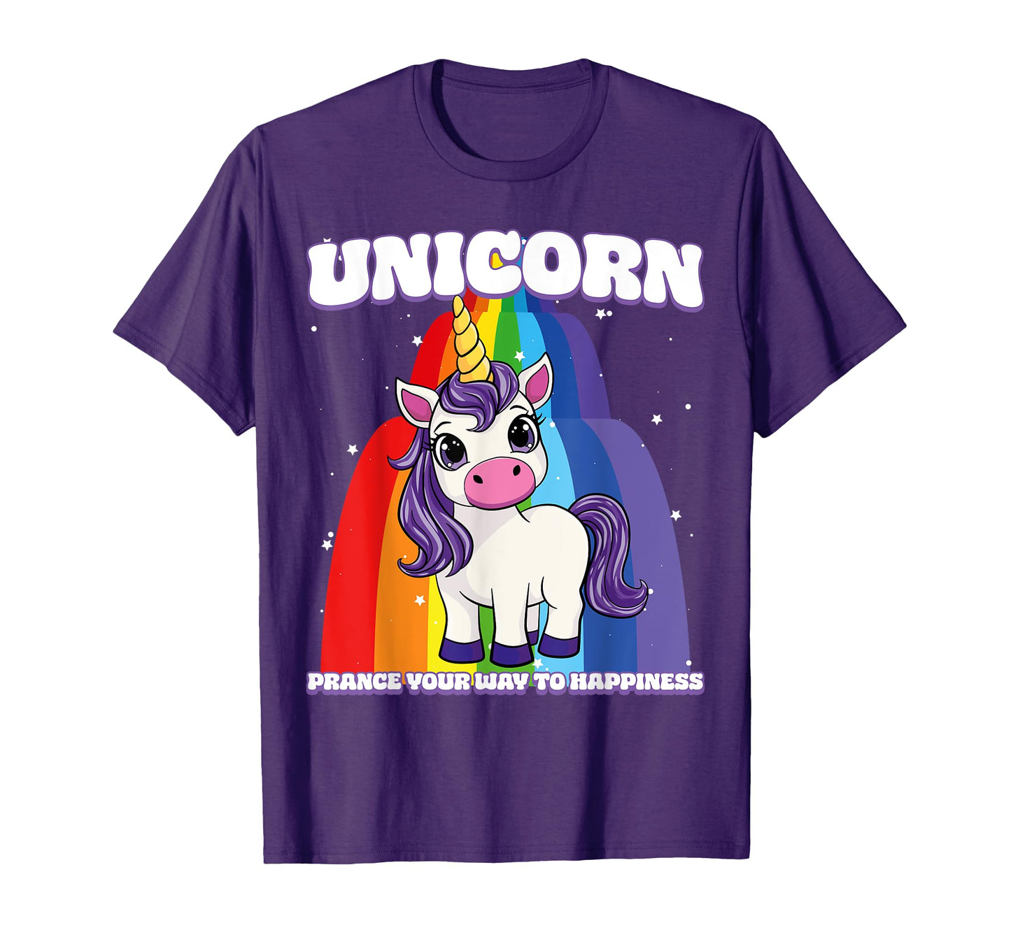 Unicorn Prance Your Way To Happiness Unicorn T-Shirt