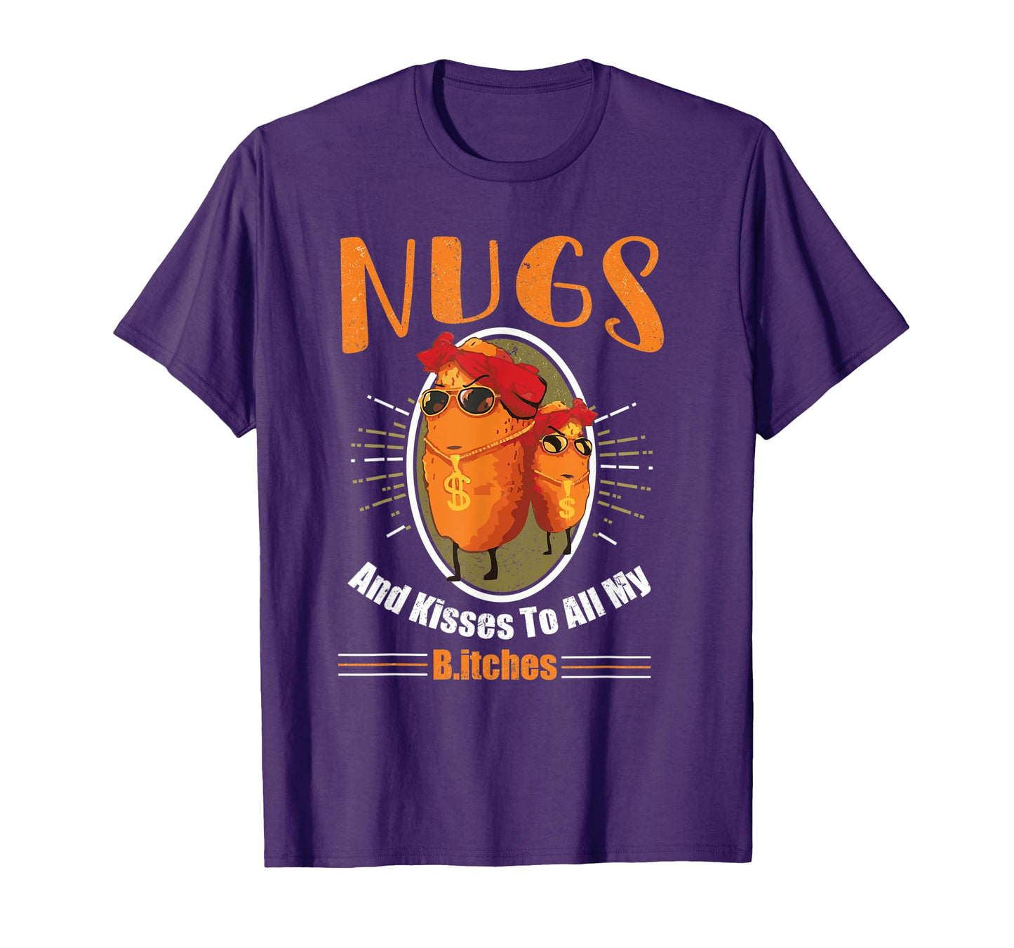 Vintage Nugs and Kisses to All my B Funny Retro T-Shirt