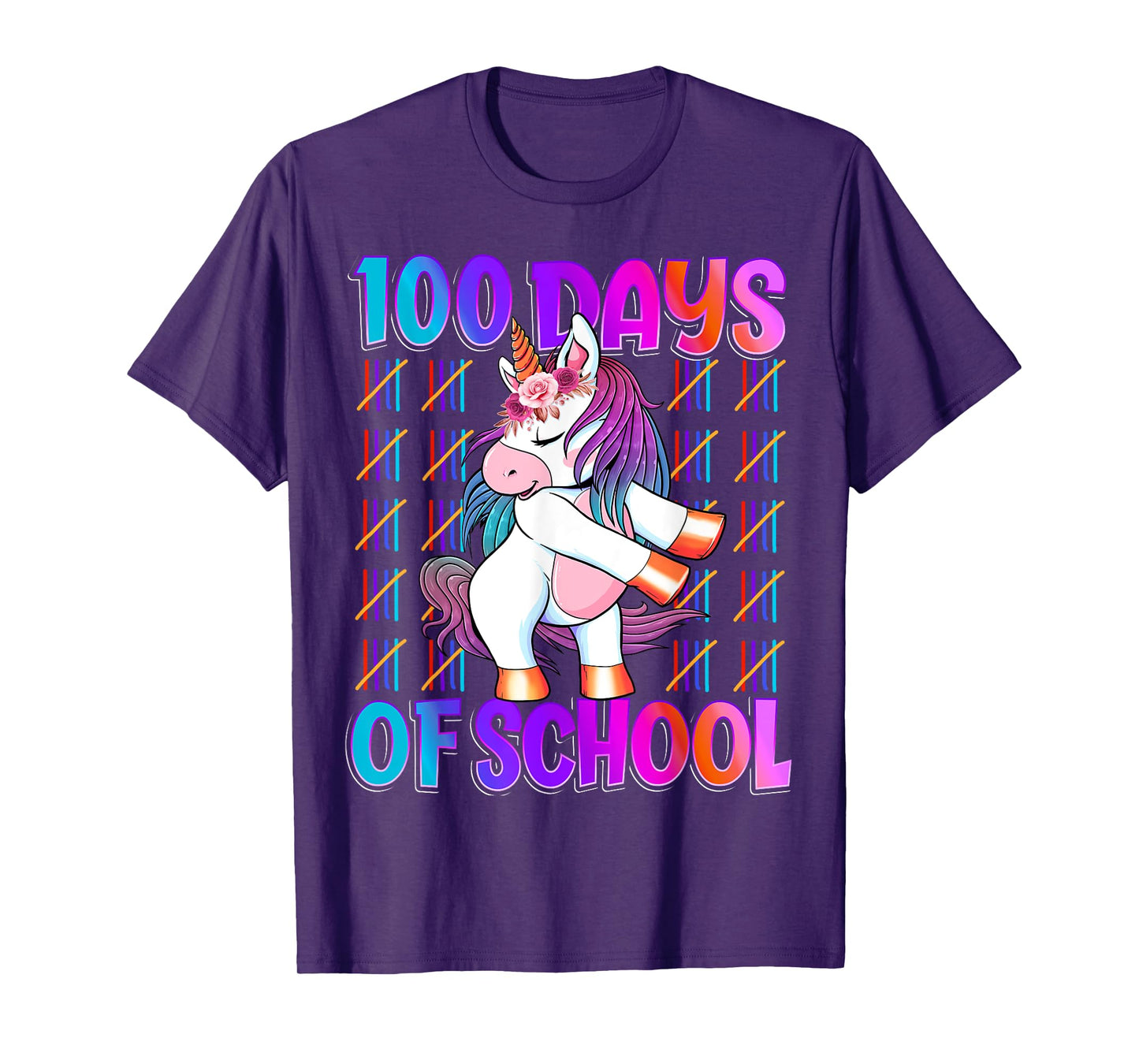100 Magical Day of School And Still Awesome 100 Days Smarter Unicorn Kids School Shirt Black Unisex Kids T-Shirt Small