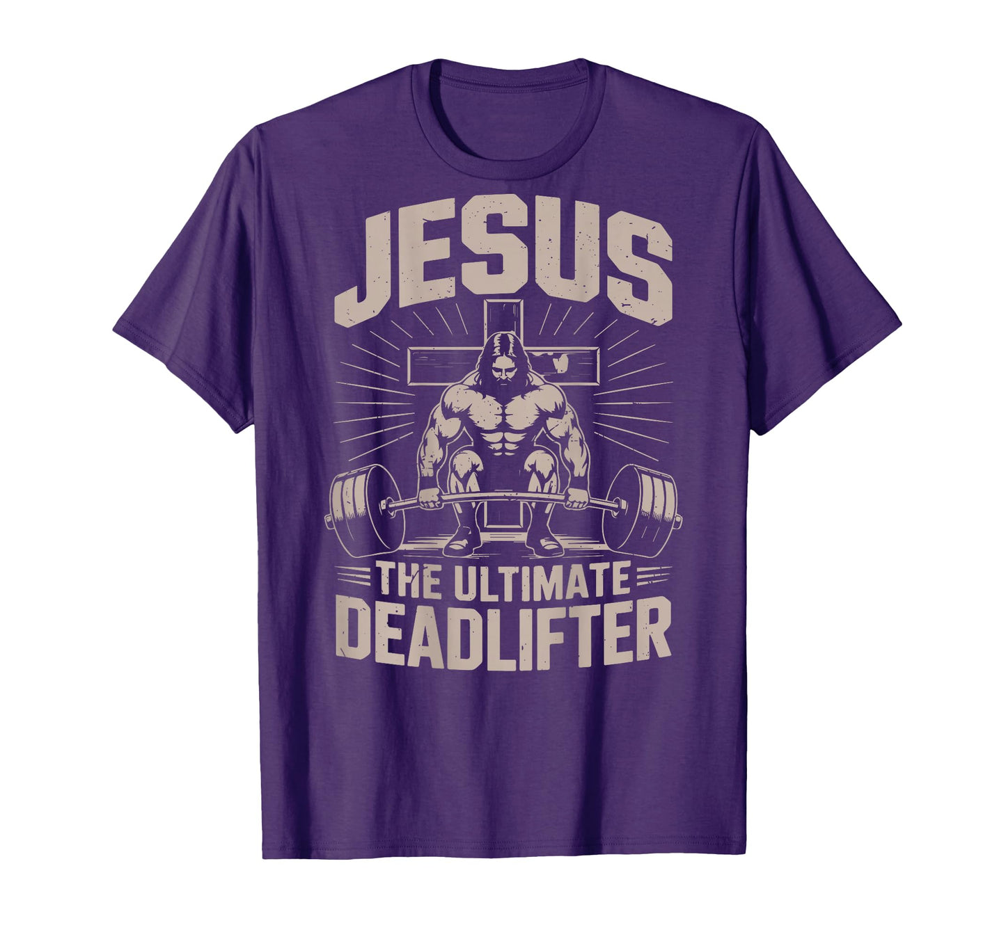 Christian Gym Jesus The Ultimate Deadlifter Jesus Workout T-Shirt