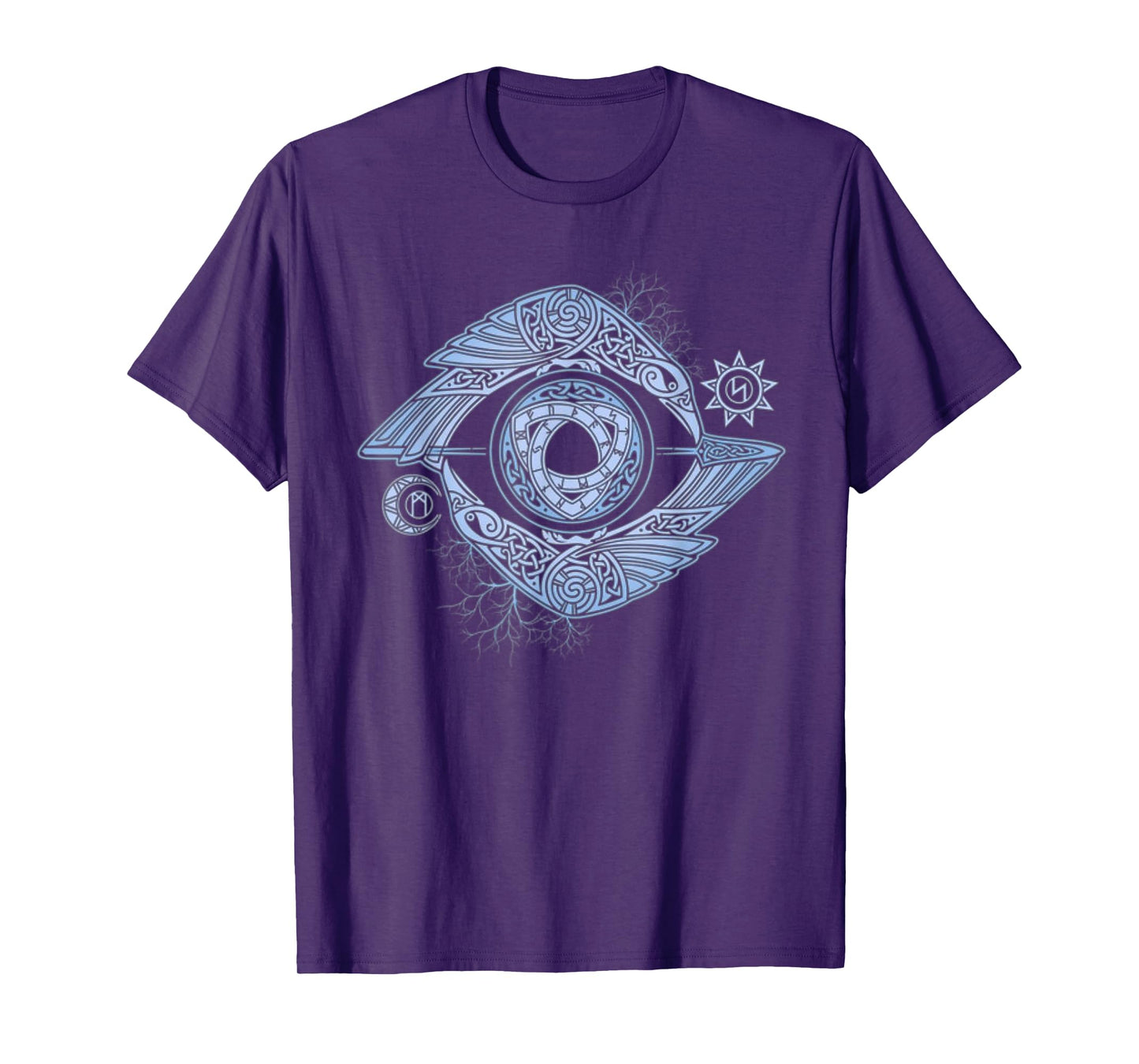 Eye Of Odin Raven Viking Valhalla North Myths T-Shirt