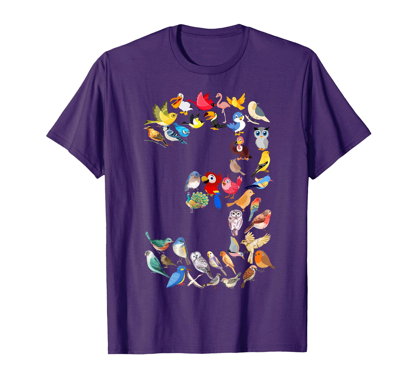 Toddler 3rd Birthday Birds Themed 3 Year Old Kids Bird Lover T-Shirt