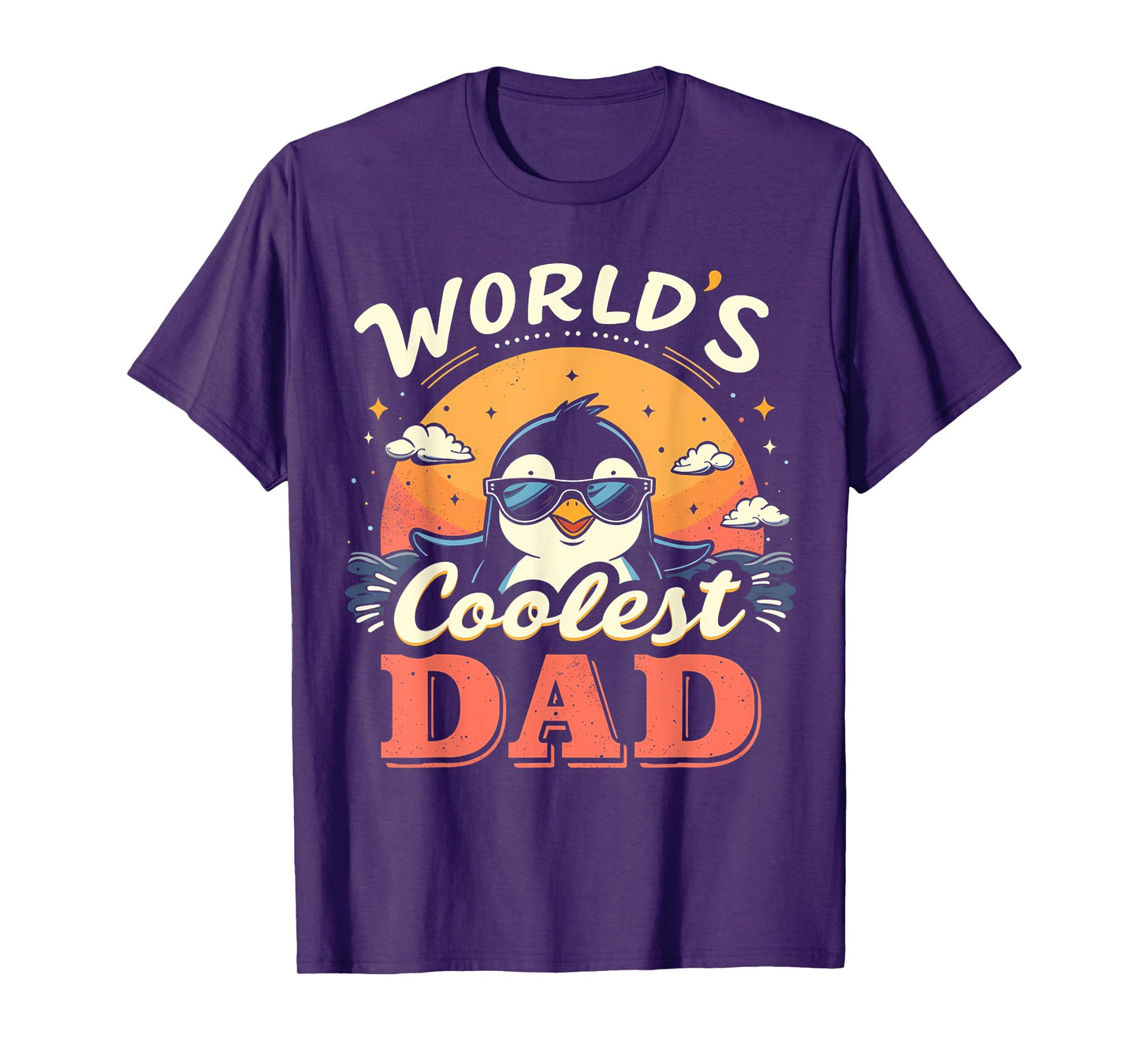 World's Coolest Dad Penguin Dad Penguin T-Shirt