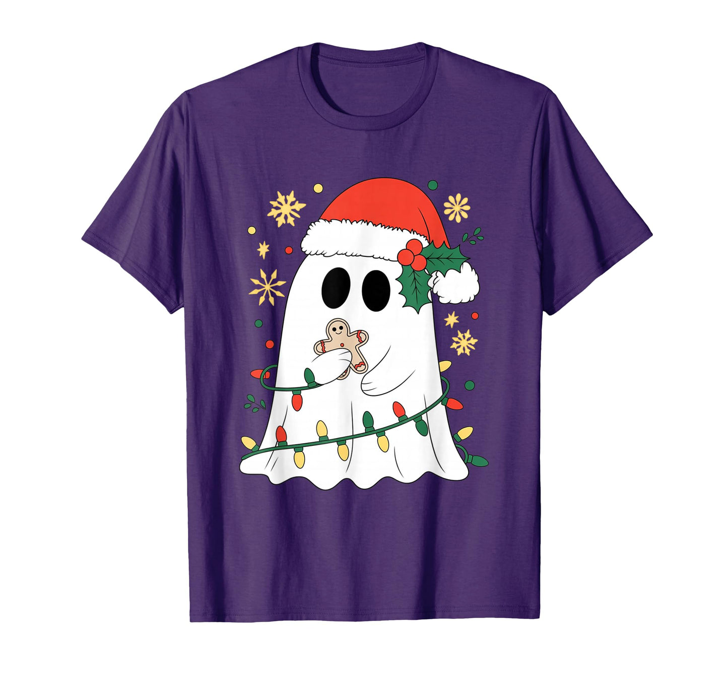 Ghost Christmas Santa Spooky Christmas T-Shirt