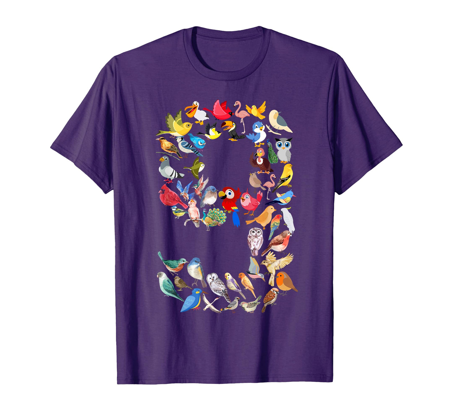 Kids 9th Birthday Birds Themed 9 Year Old Boys Bird Lover T-Shirt