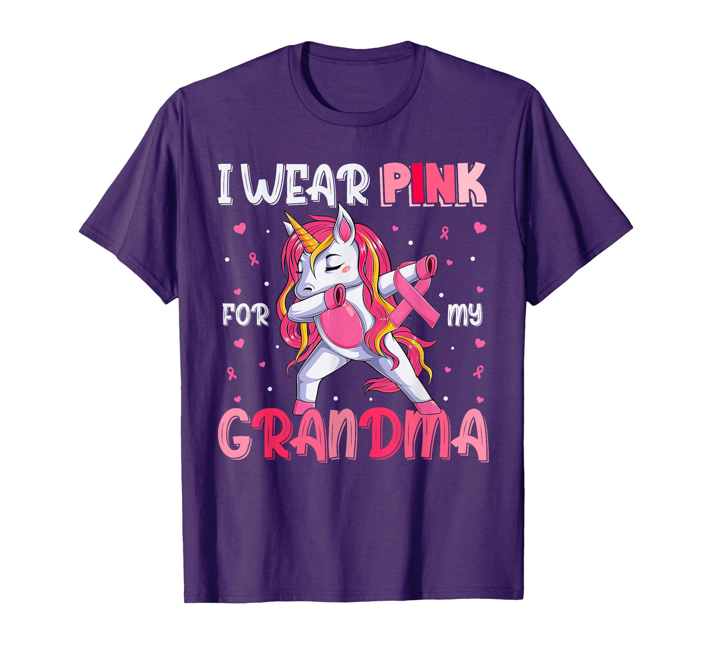 Breast Cancer Grandma, Girls I Wear Pink For My Grandma T-Shirt