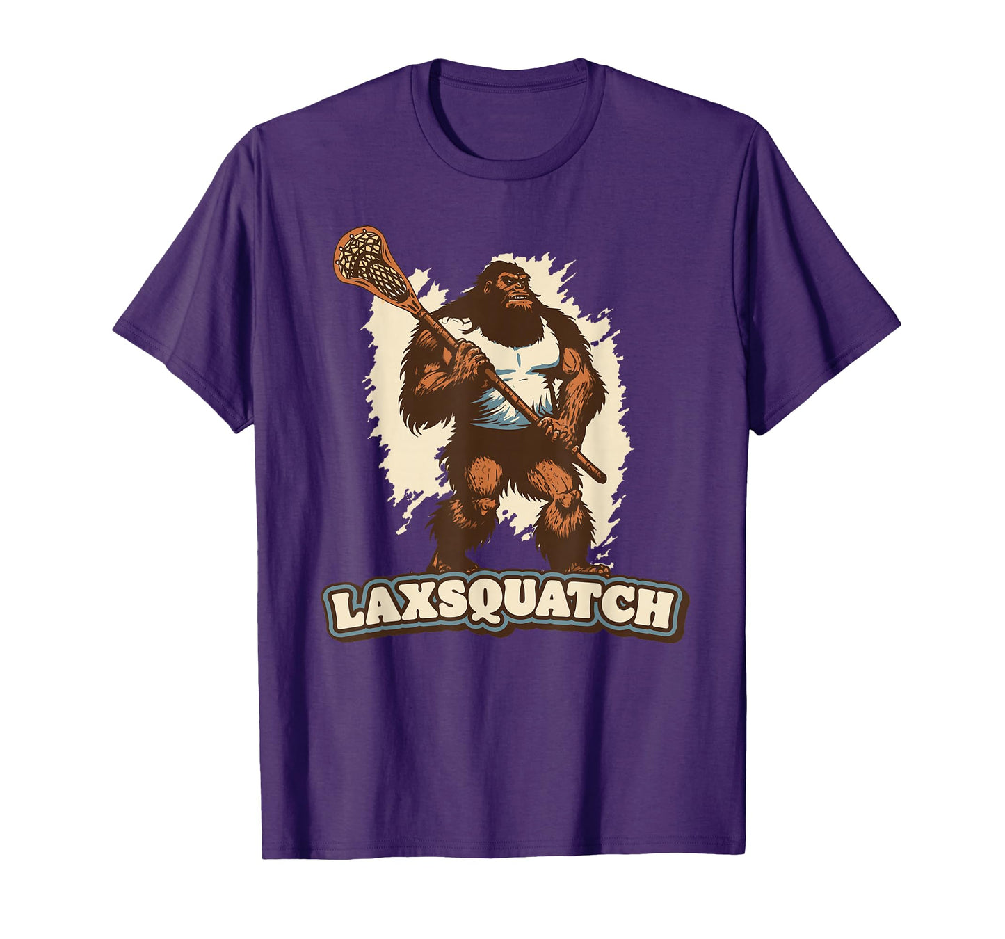 Laxsquatch! Bigfoot Lacrosse Player Funny Sasquatch Lax T-Shirt