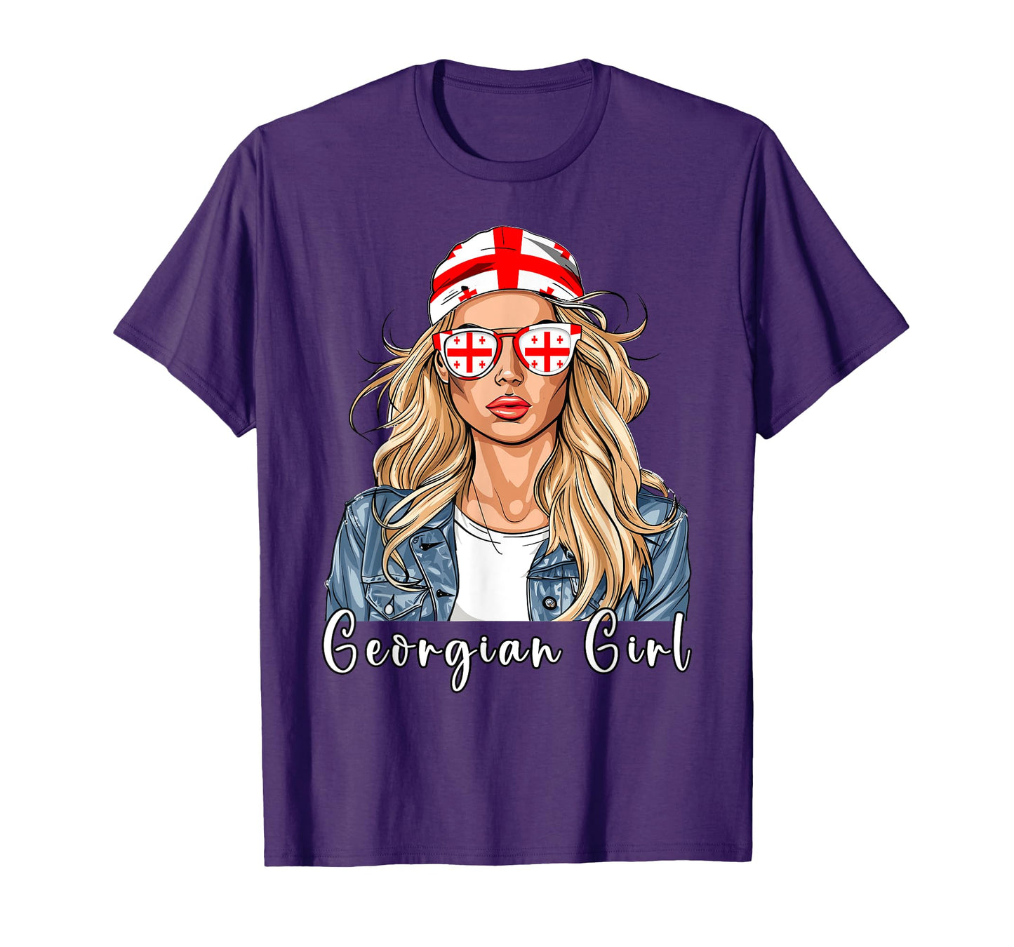 Georgian Flag Souvenirs Woman Girl Products Georgia T-Shirt