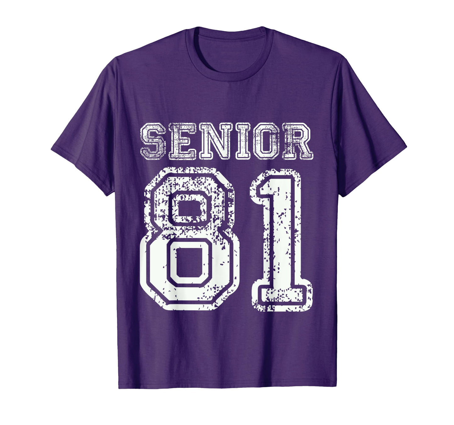 Senior 81 Class of 1981 Retro College High School Graduation T-Shirt