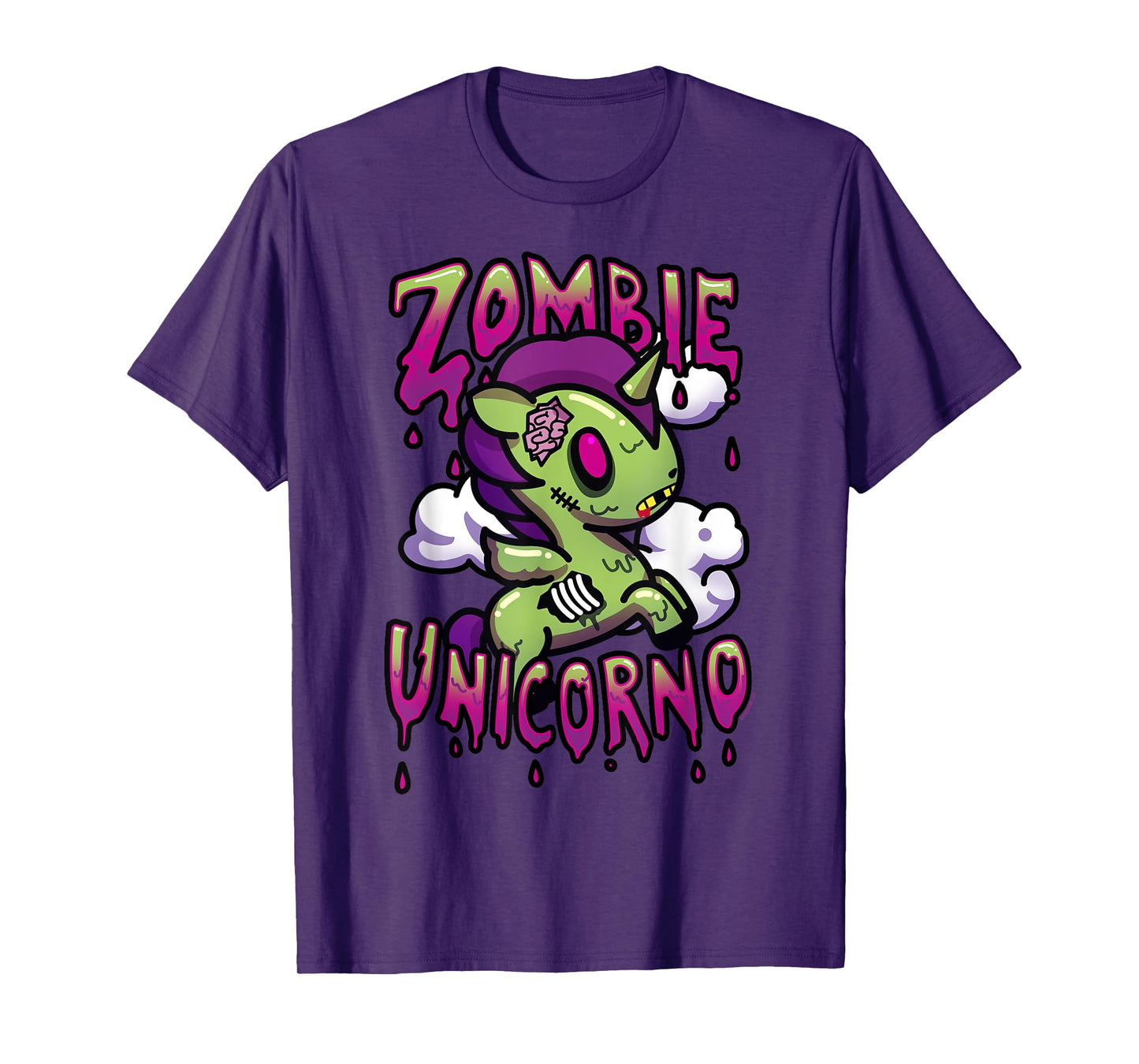 Tokidoki Halloween Zombie Unicorno Milo Portrait T-Shirt