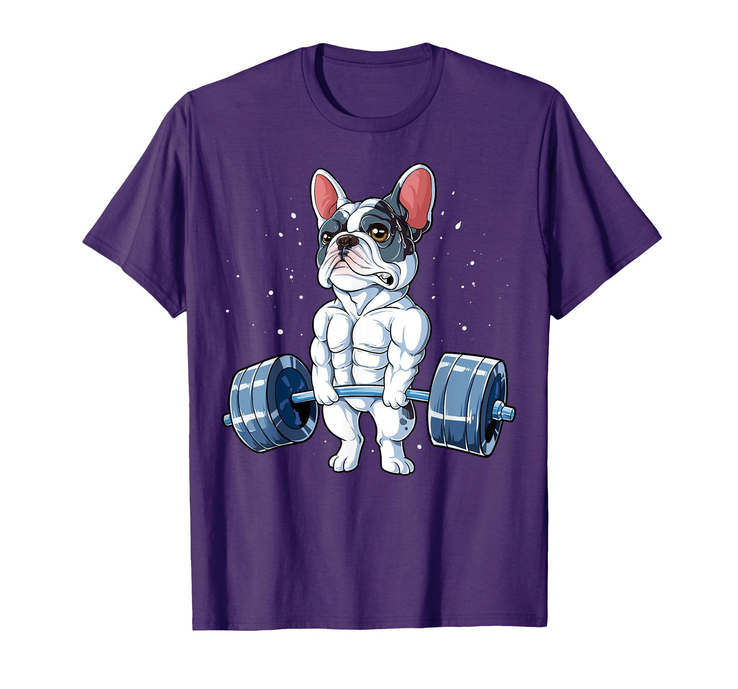 French Bulldog Weightlifting Funny Deadlift Men Fitness Gym T-Shirt