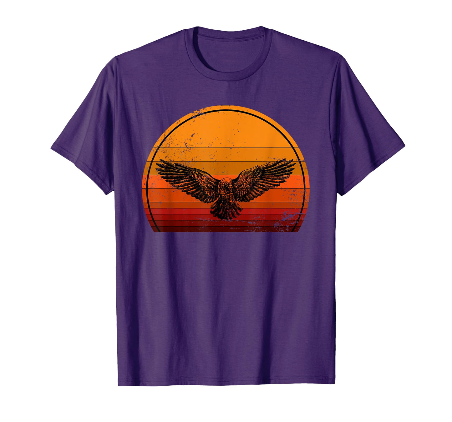 Scary Bird Raven Retro Gift Spooky Crow T-Shirt
