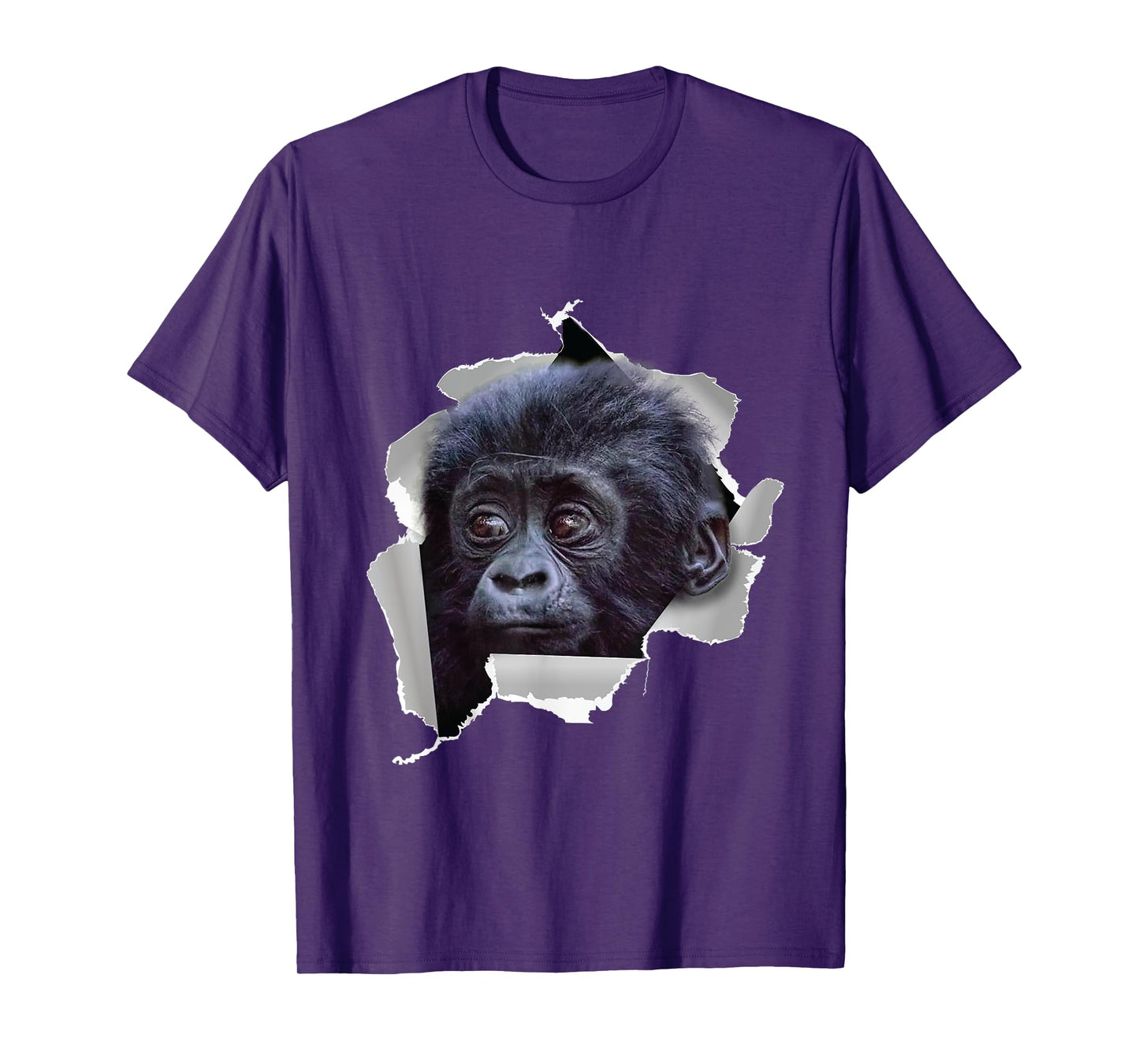 Funny Monkey Gorillas Baby Gorilla Face Costume T-Shirt