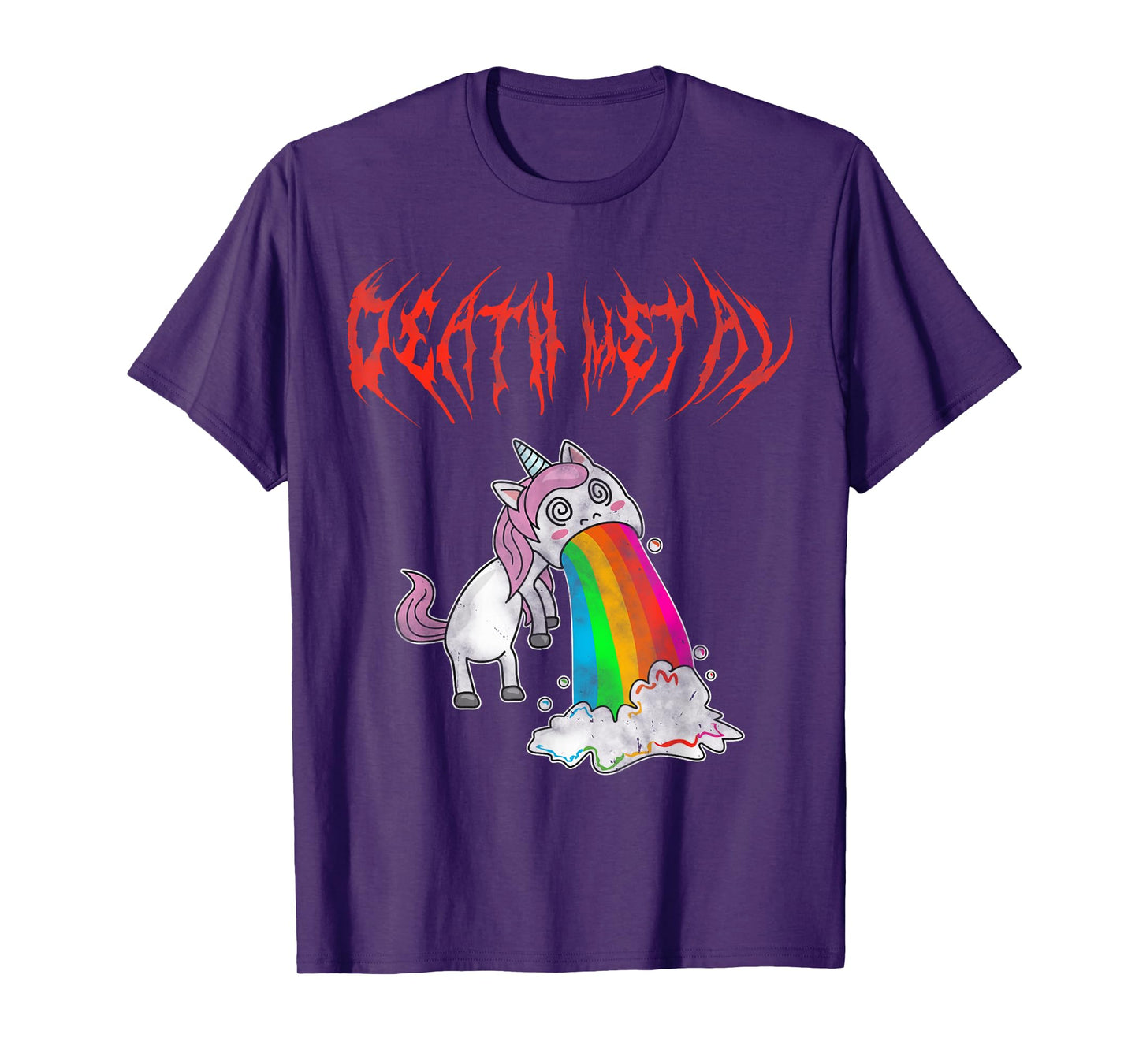 Metal Festival Puking Unicorn Death Metal Unicorn Metalcore T-Shirt