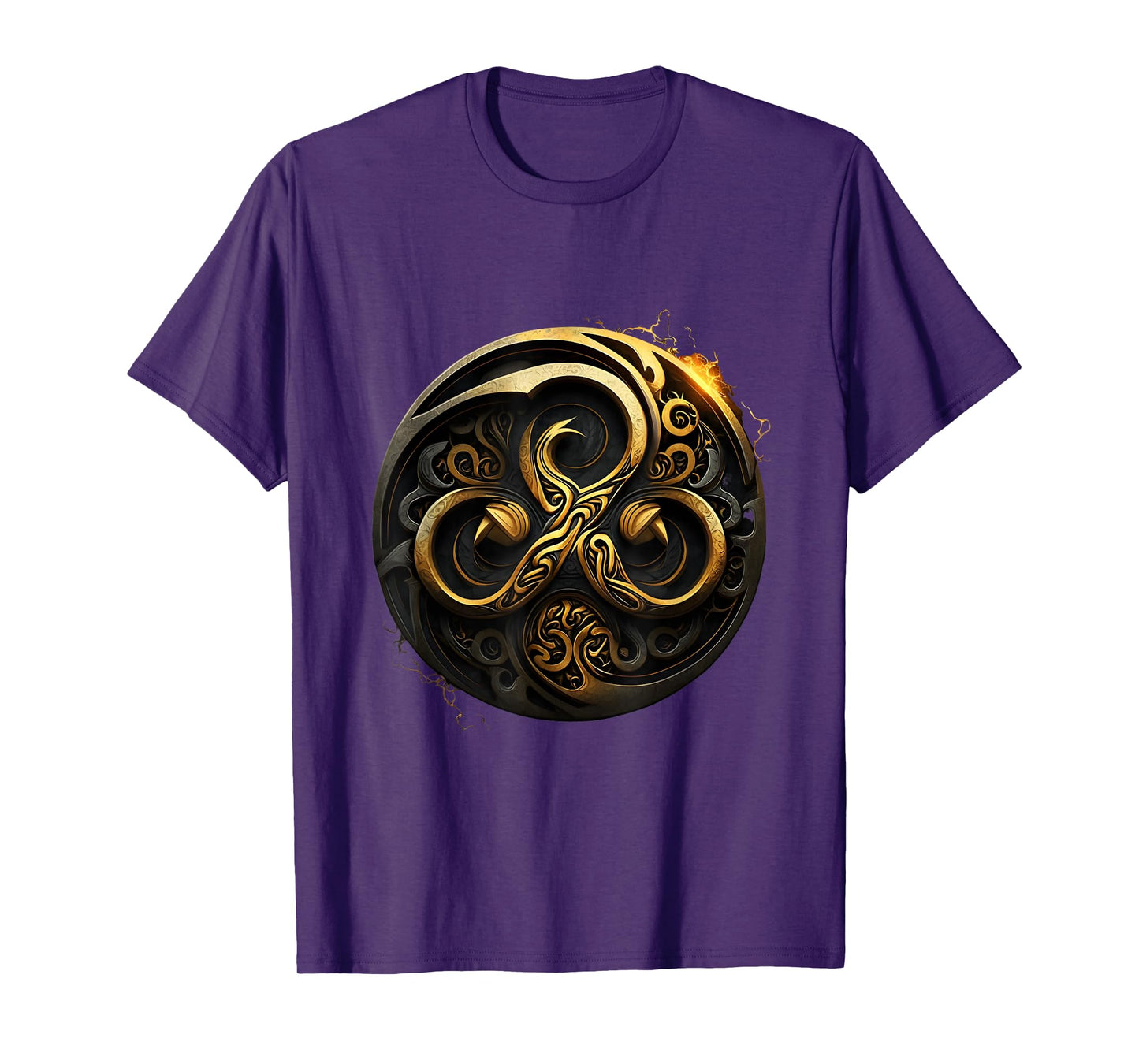 Triskelion Tattoo Art in Celtic BDSM Style T-Shirt