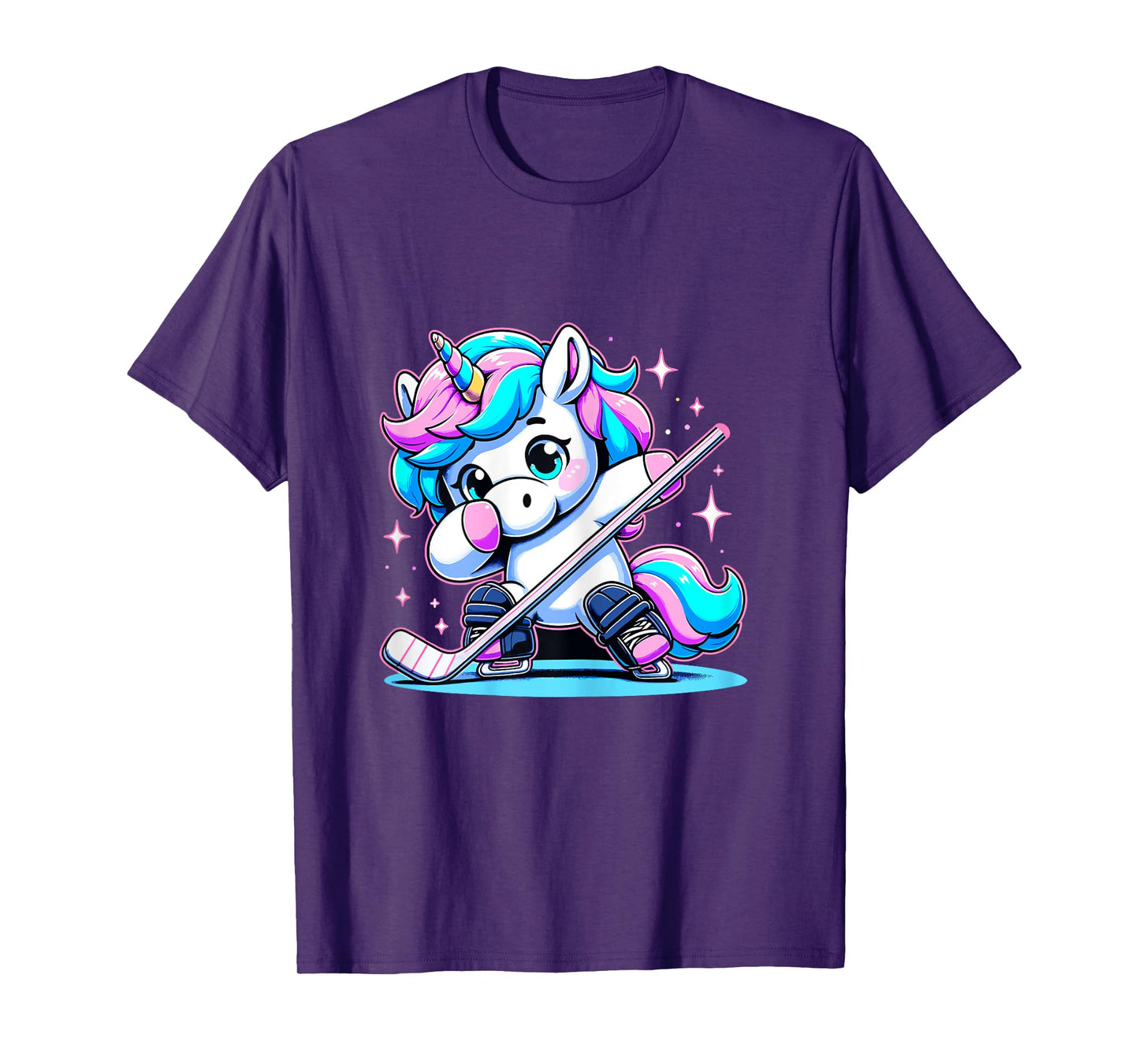 Ice Hockey Unicorn Kawaii Ice Hockey Sister Mom T-Shirt