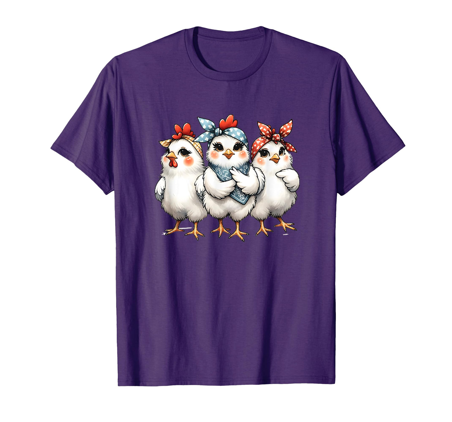Chicks With Bandanas For Kids Girls Women T-Shirt
