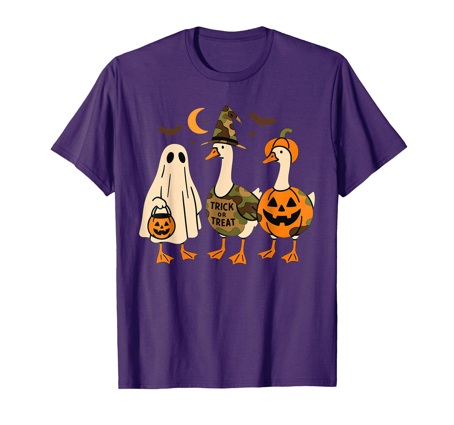 Funny Duck Duck Boo Halloween Costume Duck T-Shirt
