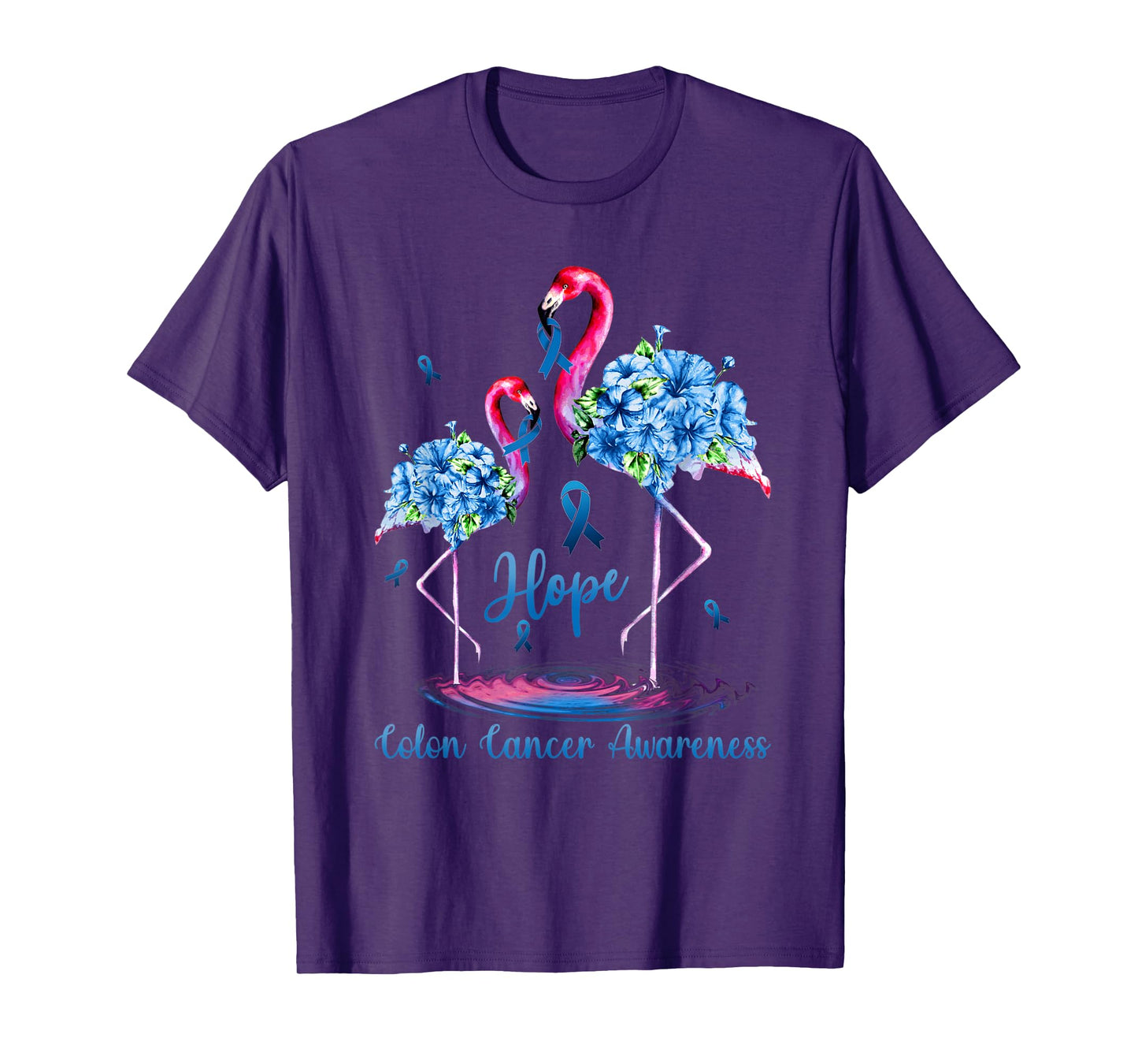 Flamingo Colon Cancer Awareness T-Shirt