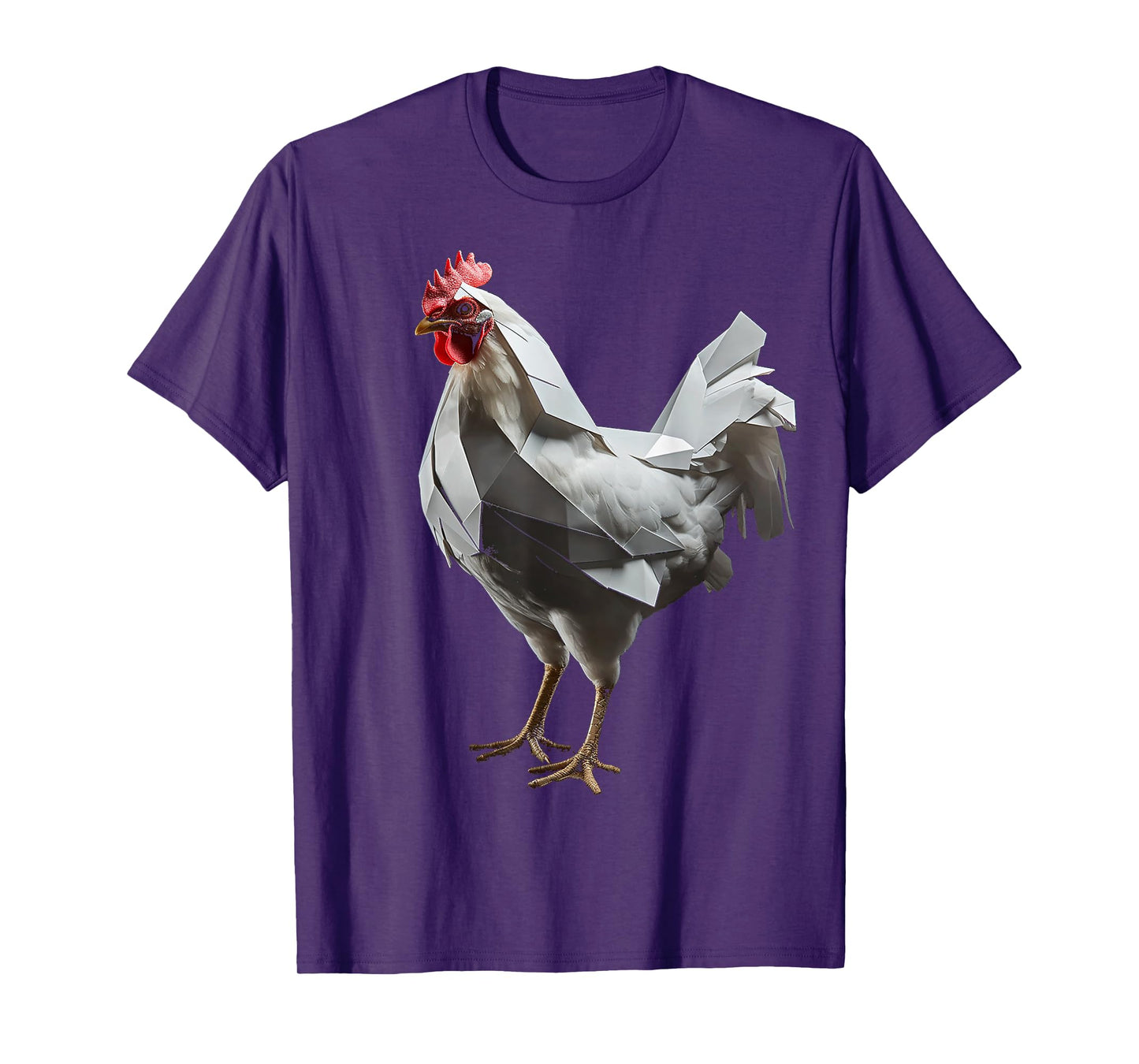Chicken Art Polygon Animal Graphic Chicken T-Shirt