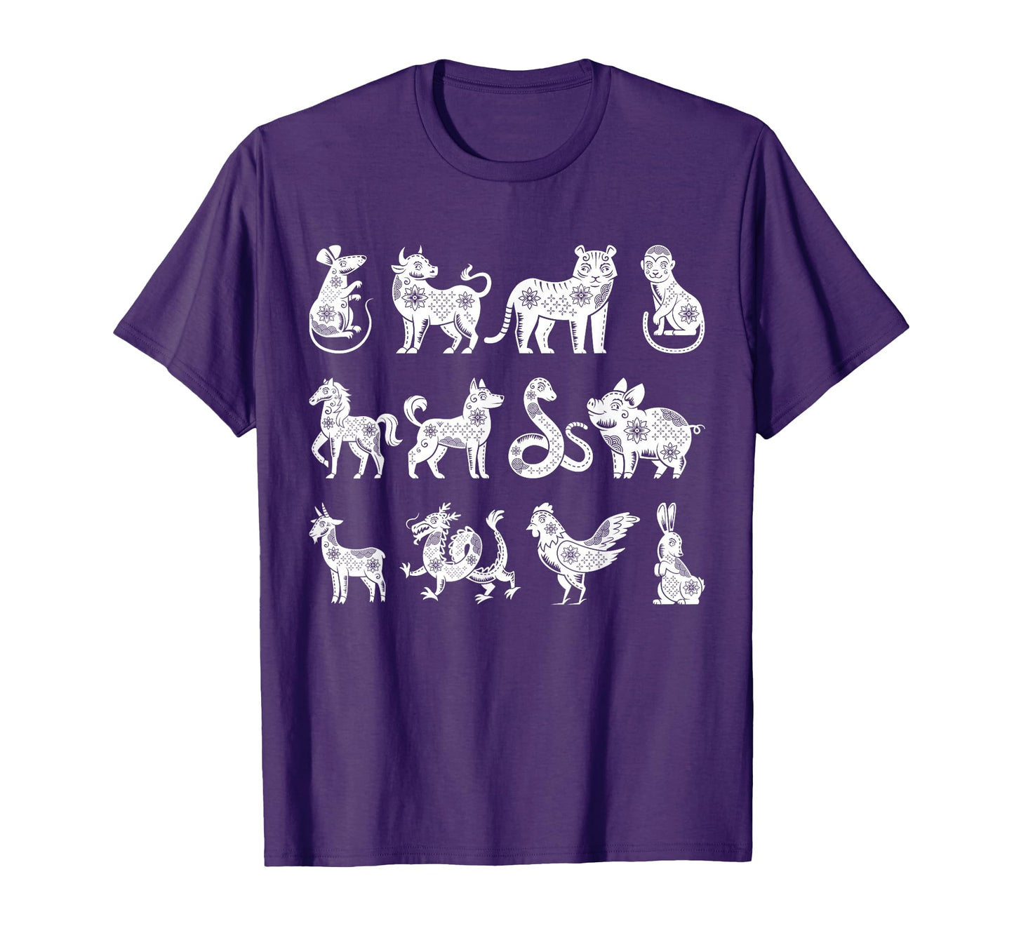 Chinese Zodiac Signs Lunar Chinese New Year T-Shirt