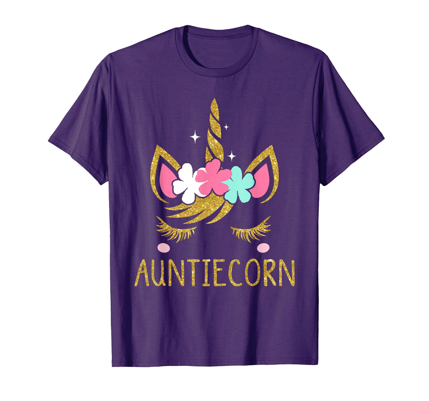 Auntiecorn Unicorn Auntie T-Shirt T-Shirt