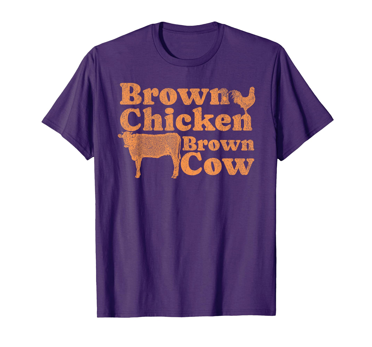 1970s Music Bow Chicka Wow Wow Joke Brown Chicken Brown Cow T-Shirt