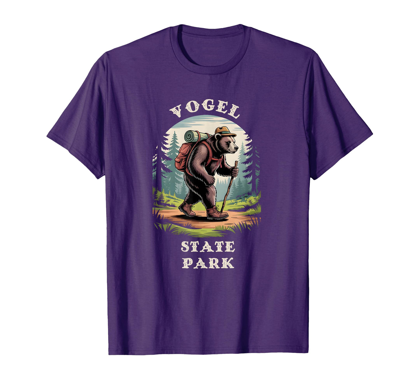 Vogel State Park, Georgia GA Mountains Hiking Bear T-Shirt
