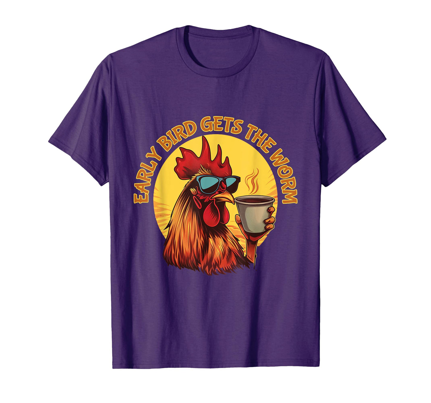 Funny Early Bird Morning Coffee Hustler T-Shirt