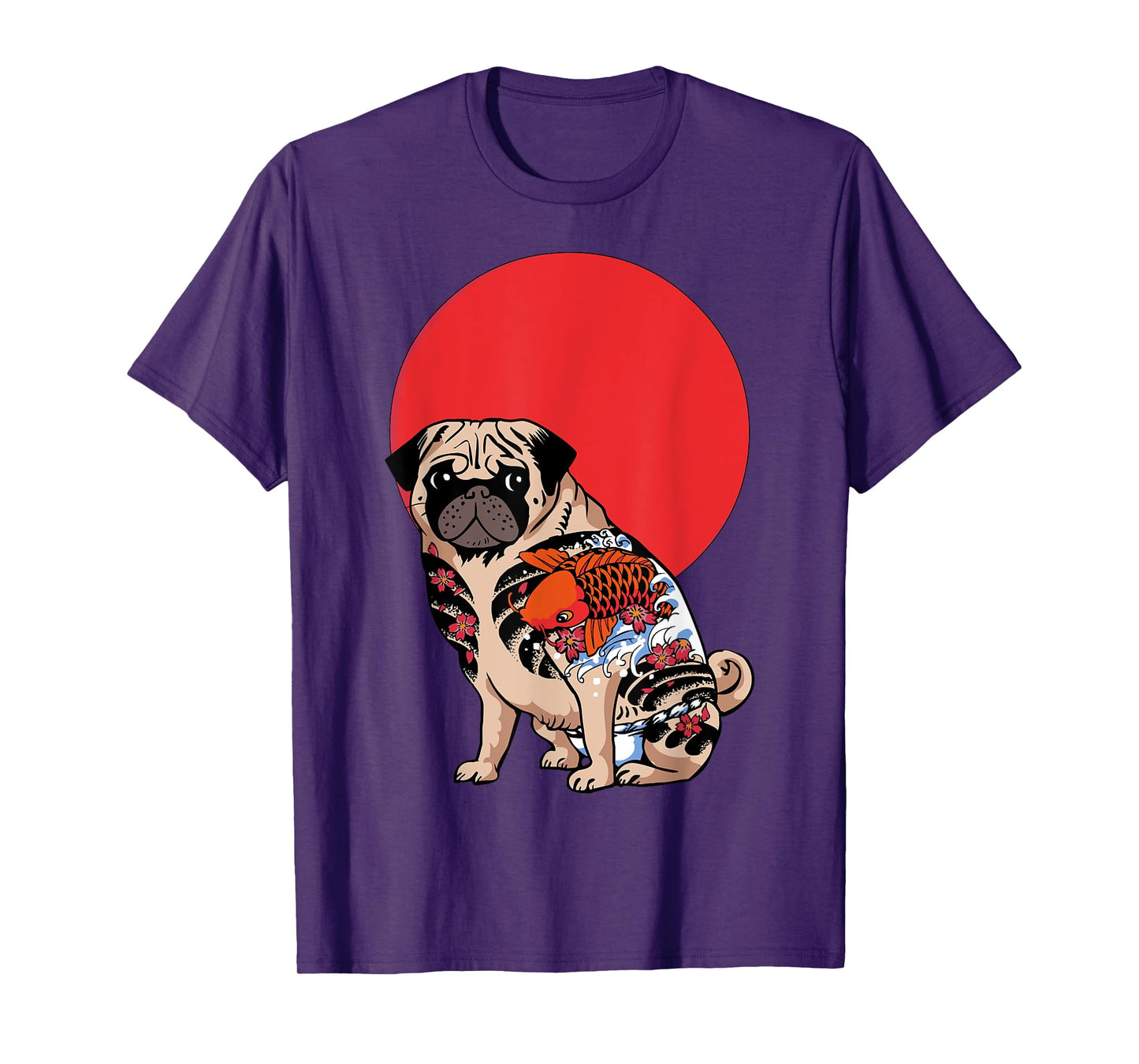 Yakuza Pug Tattoo T- Shirt by Huebucket T-Shirt