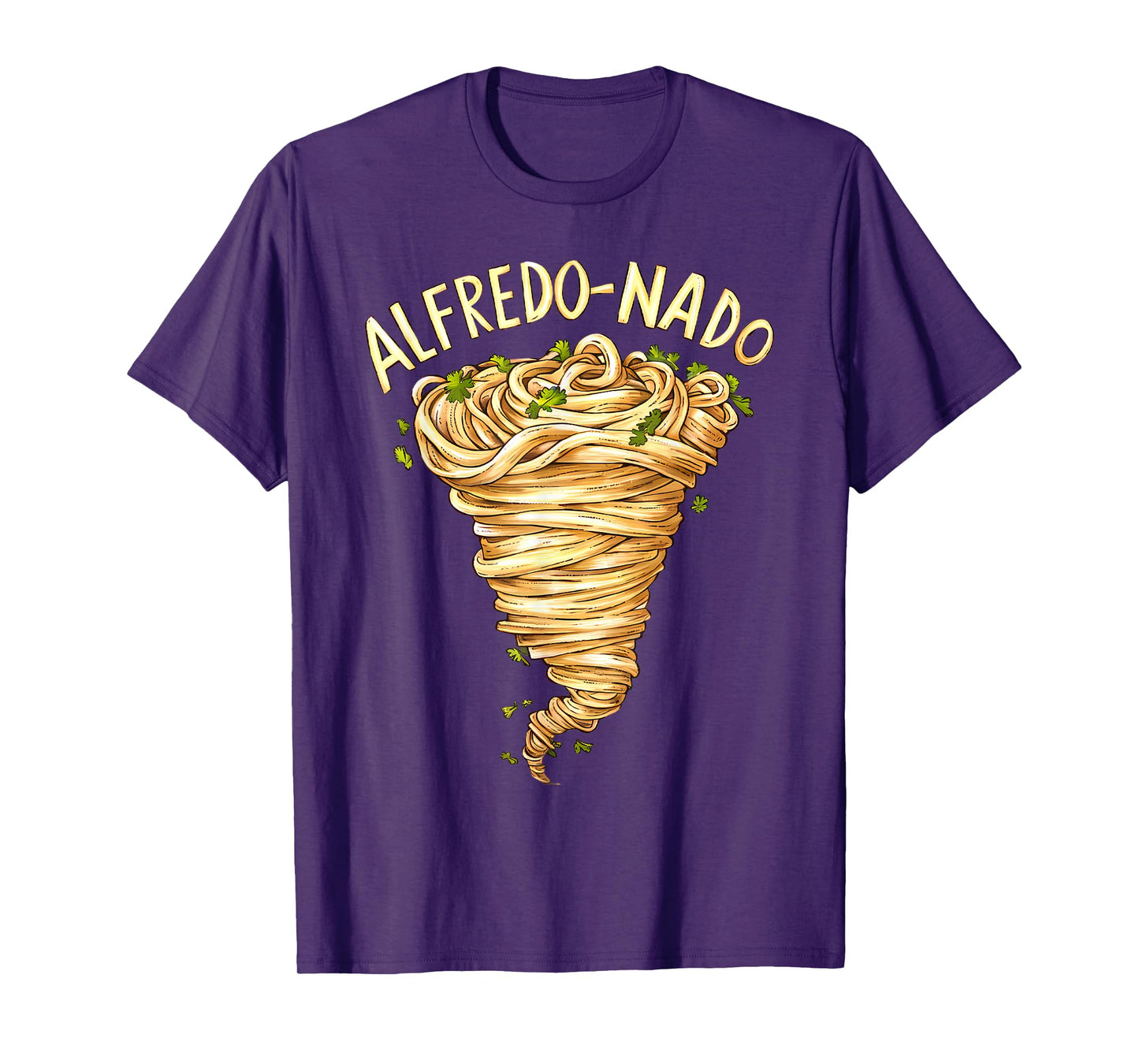 Alfredo Pasta Lover Food Fettuccine Sauce Tornado T-Shirt