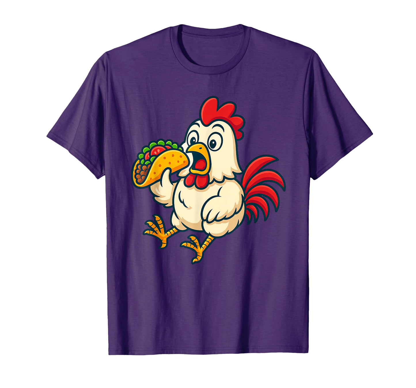 Chicken Eating Taco T-Shirt
