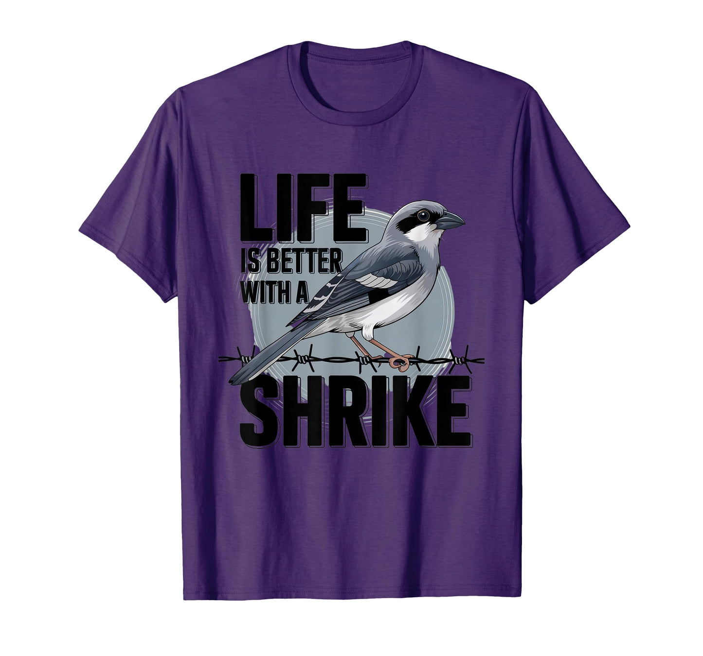 Shrike – Unique Birdwatching Design T-Shirt