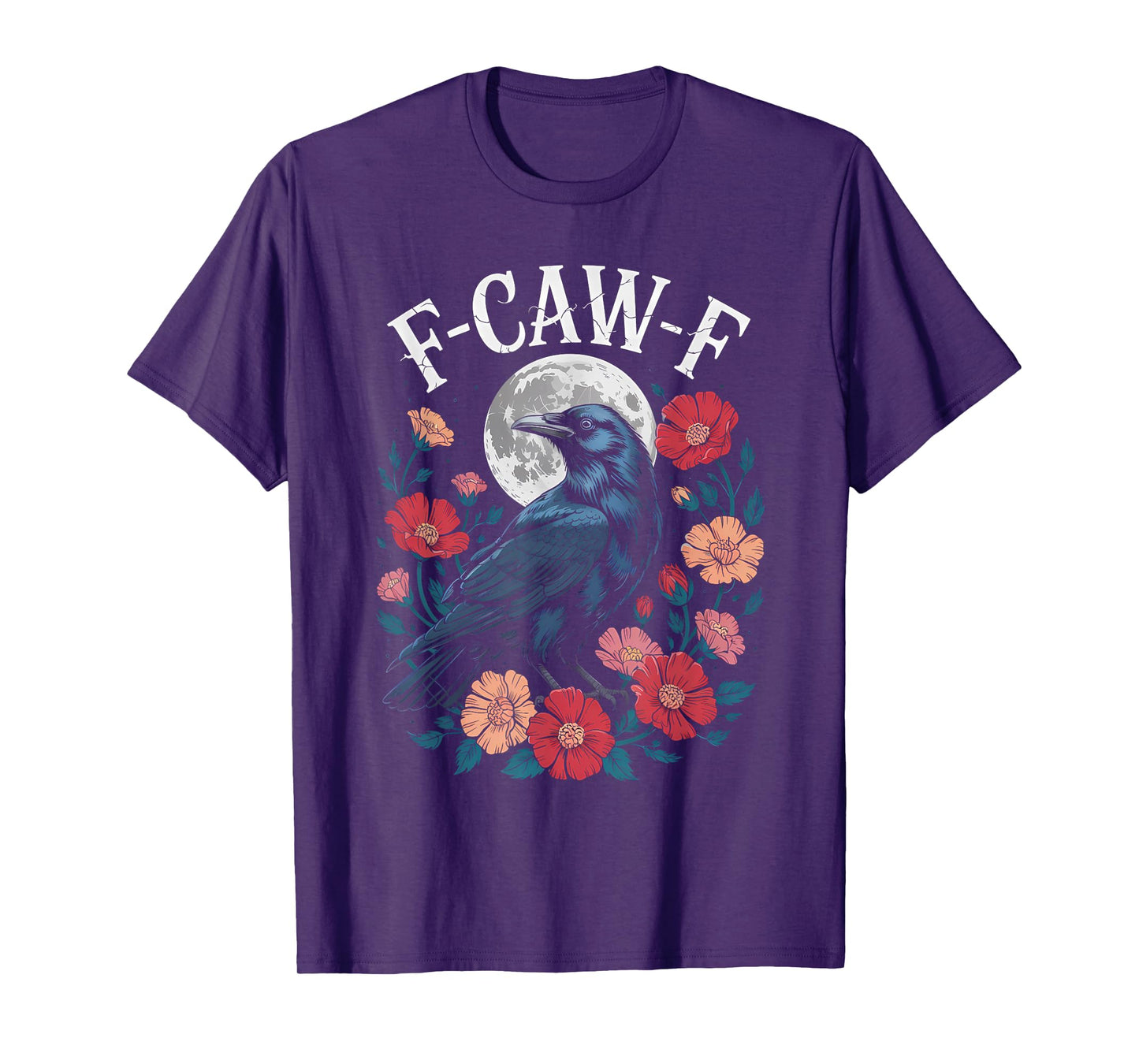 F-CAW-F Crow Shirt Gothic Raven Caw Caw Tee for Halloween T-Shirt