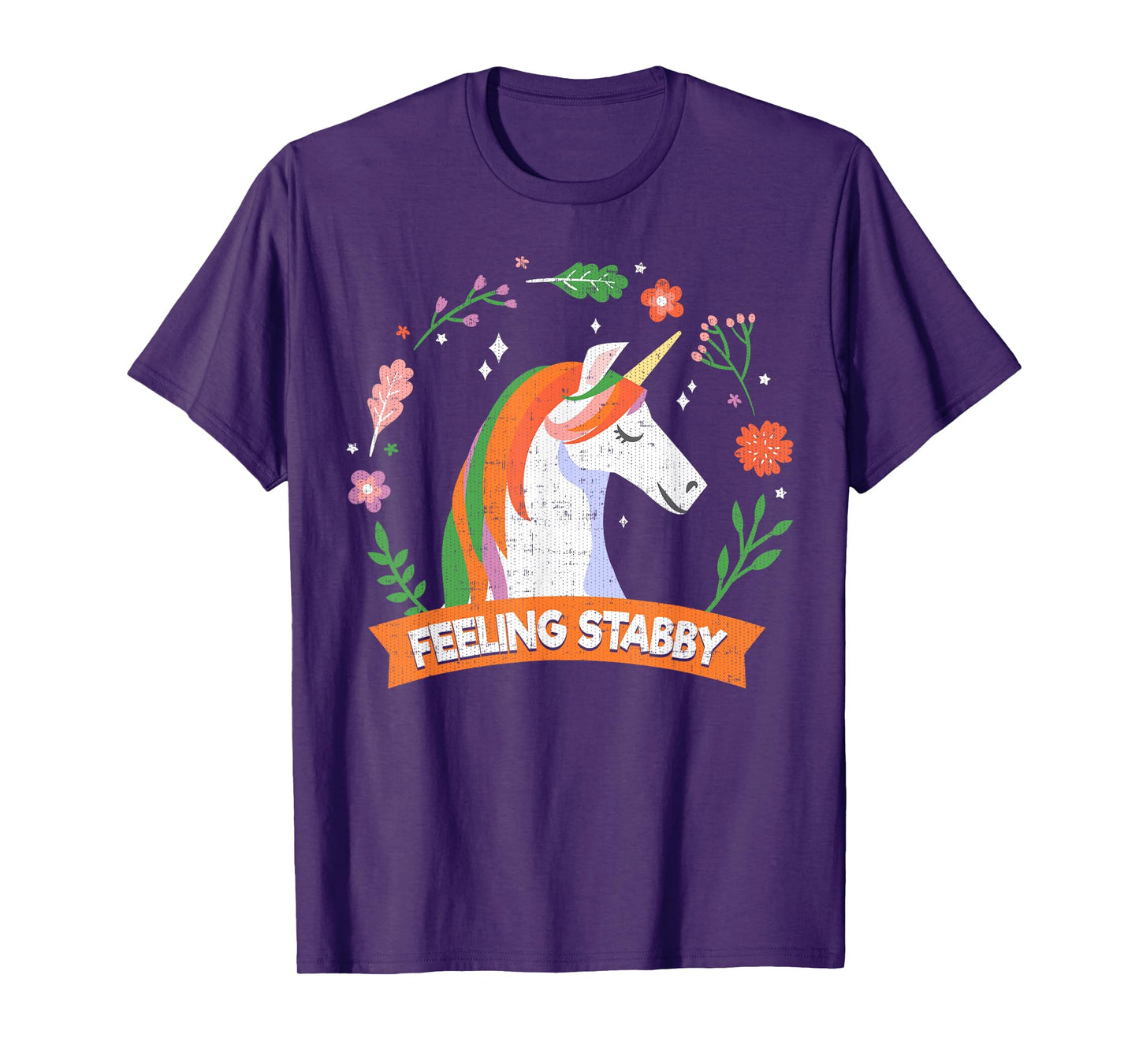 Feeling Stabby the unicorn Tee shirt T-shirt T-Shirt