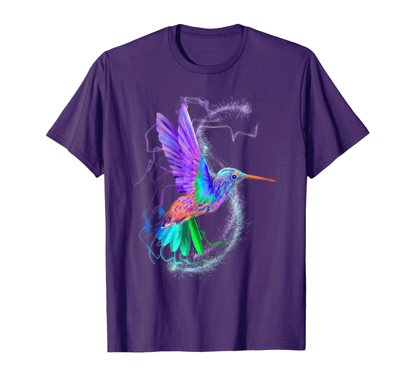 Colorful Rainbow Hummingbird Spring Garden Bird Summer Shirt Men Women Kids T-Shirt