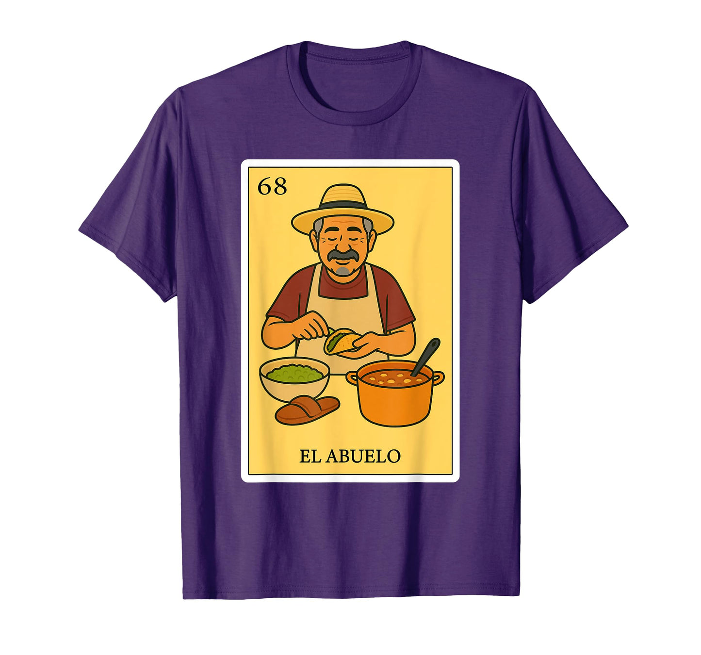 El Abuelo en la Cocina Spanish-Mexican Bingo Gift for Abuela T-Shirt