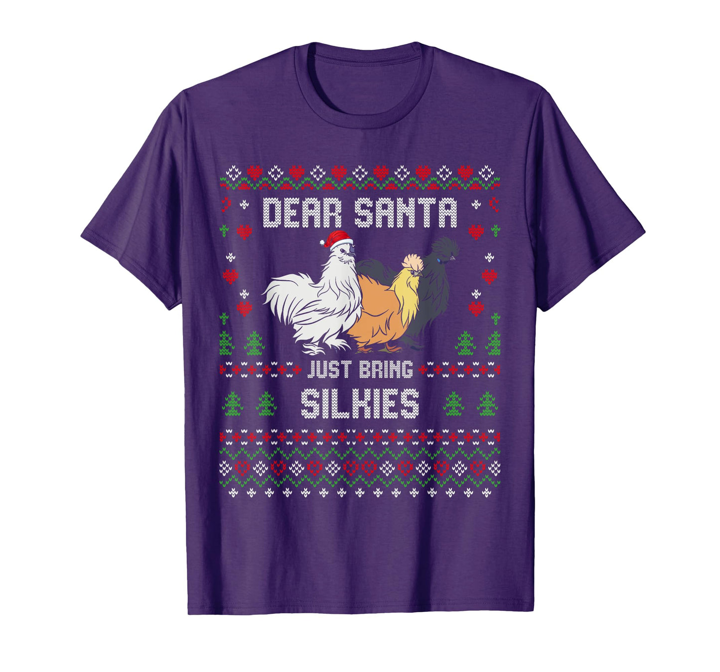 Silkie Chicken Christmas Silkies Ugly Xmas Sweater T-Shirt