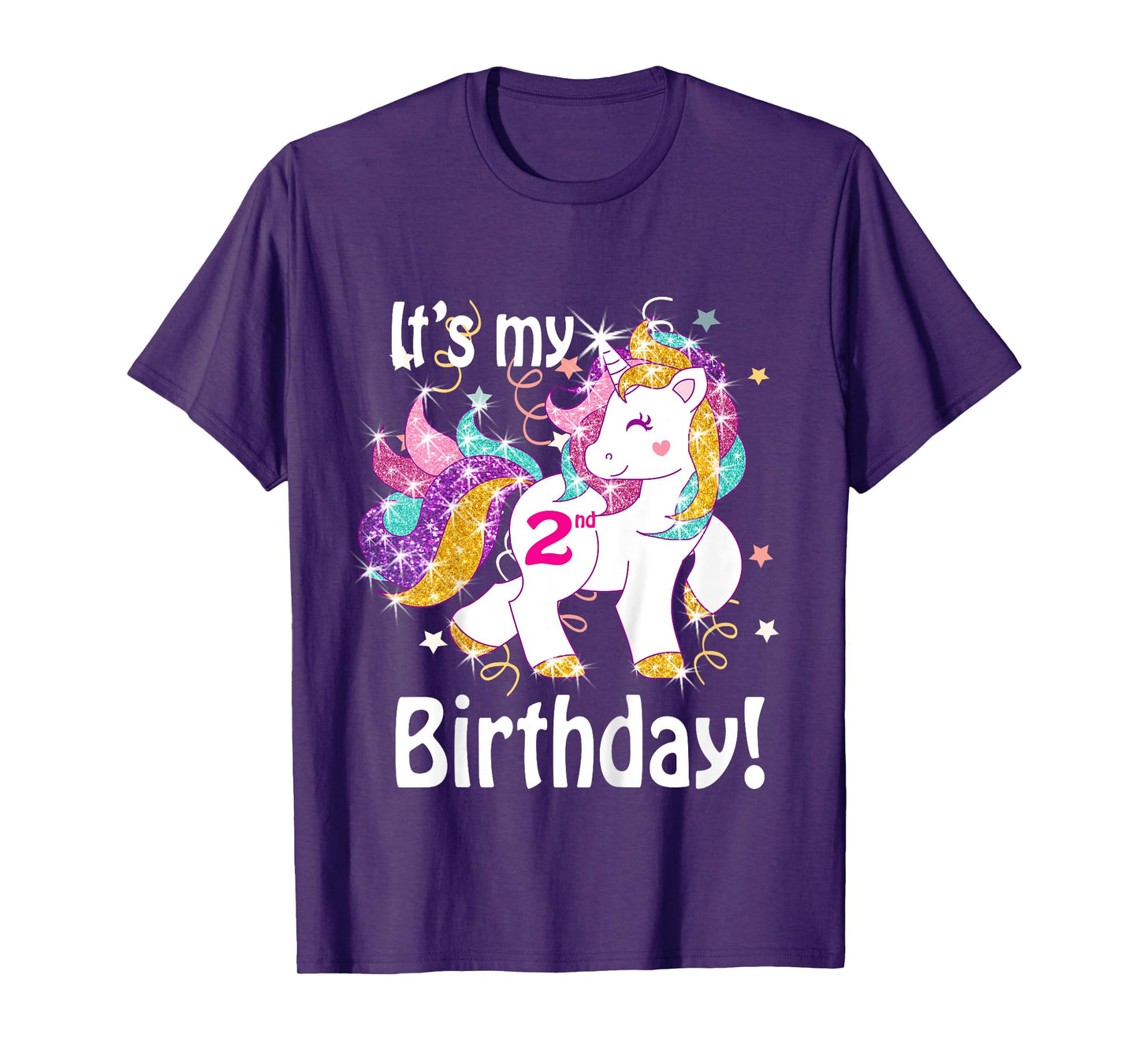 Its My 2nd Birthday Unicorn Outfits for toddler girls gift T-Shirt