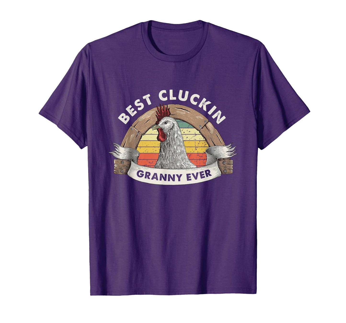 Best Cluckin Granny Chicken Grandma Poultry Farmer Vintage T-Shirt