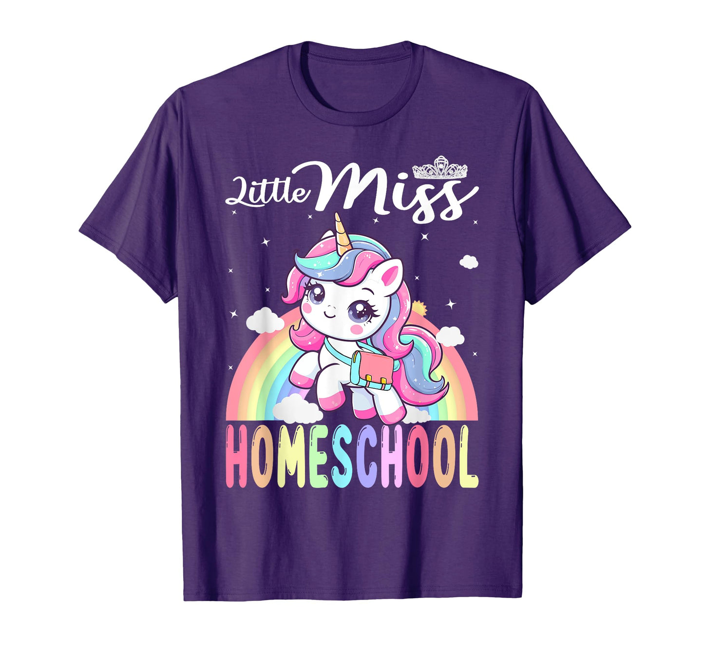 Little Miss Homeschool Back To School Girls Homeschool T-Shirt